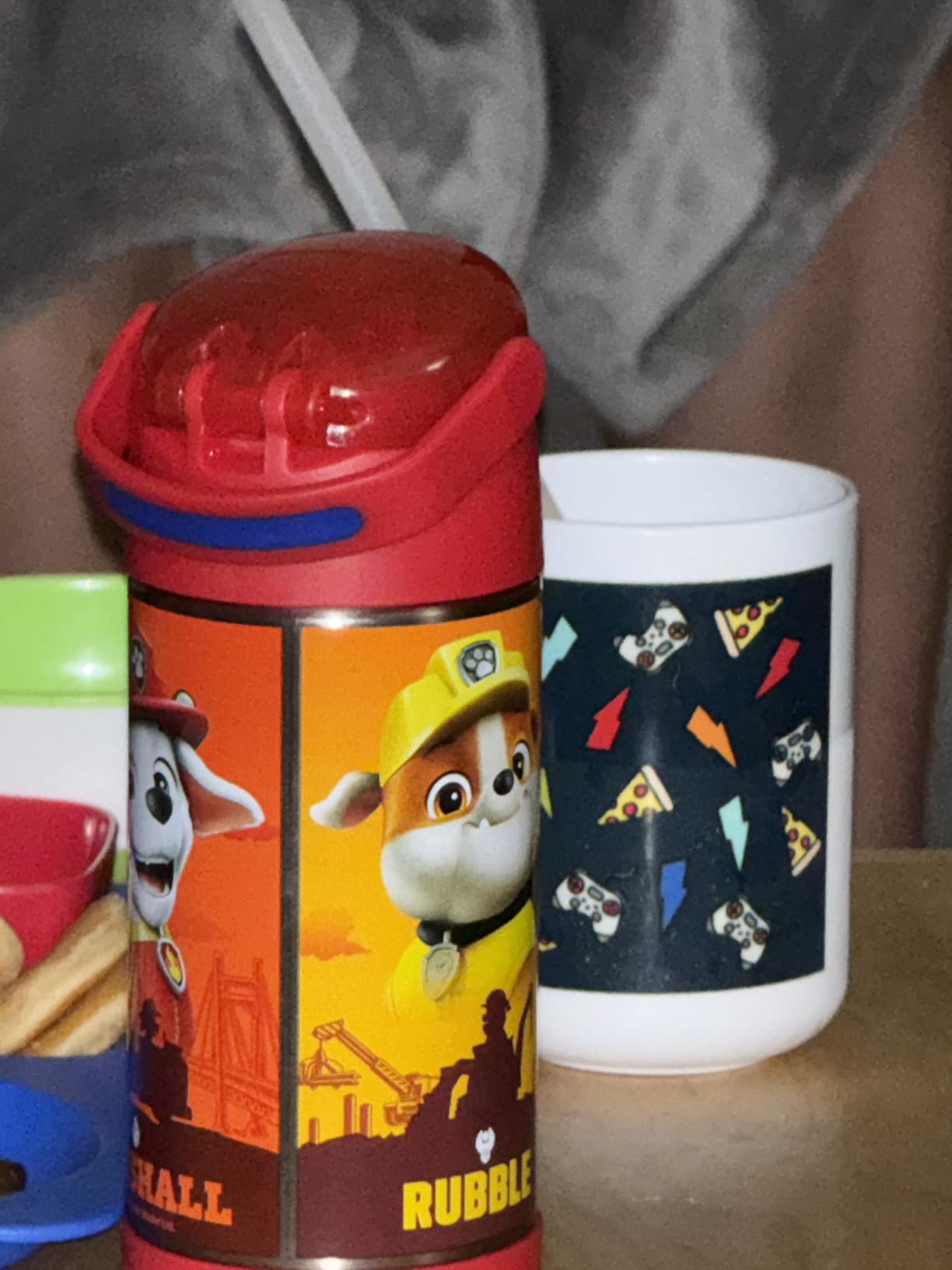 THERMOS FUNTAINER Water Bottle with Straw - 12 Ounce - Kids Stainless Steel Vacuum Insulated Water Bottle with Lid, Avengers Customer Review THERMOS FUNTAINER Water Bottle with Straw - 12 Ounce - Kids Stainless Steel Vacuum Insulated Water Bottle with Lid, Avengers - Customer Photo 2