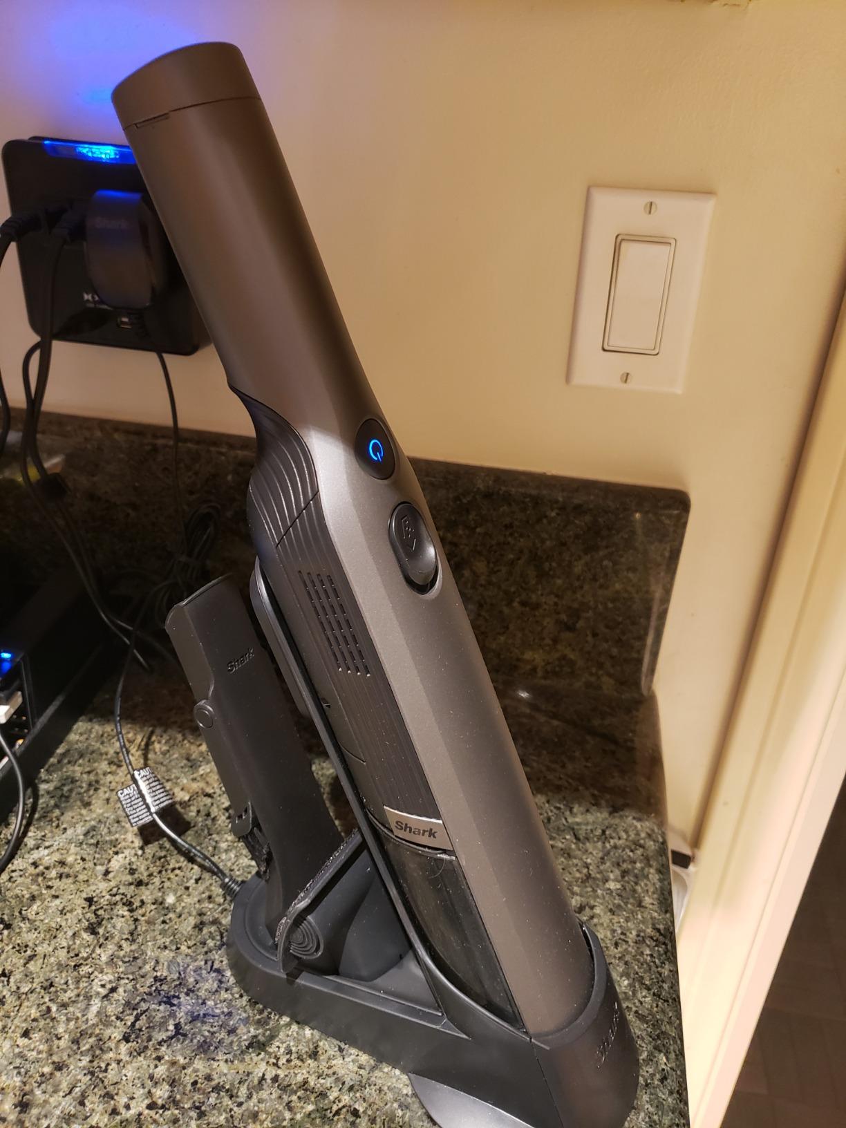Shark WANDVAC Cordless Hand Vac, Lightweight, Portable at 1.4 lbs., Powerful Suction, Charging Dock, One-Touch Empty for Car & Home, Multi-Surface Pet Tool & Duster Crevice Tool, Rose Gold, WV201RGBRN Customer Review Shark WANDVAC Cordless Hand Vac, Lightweight, Portable at 1.4 lbs., Powerful Suction, Charging Dock, One-Touch Empty for Car & Home, Multi-Surface Pet Tool & Duster Crevice Tool, Rose Gold, WV201RGBRN - Customer Photo 1