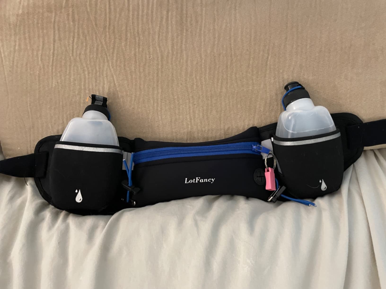 2x10oz BPA-Free Water Bottles for the Running Hydration Belt, Fuel Belts Replacement Bottle Set for Marathon Walking Hiking Cycling Trail Skiing(2 Pack) Customer Review 2x10oz BPA-Free Water Bottles for the Running Hydration Belt, Fuel Belts Replacement Bottle Set for Marathon Walking Hiking Cycling Trail Skiing(2 Pack) - Customer Photo 2