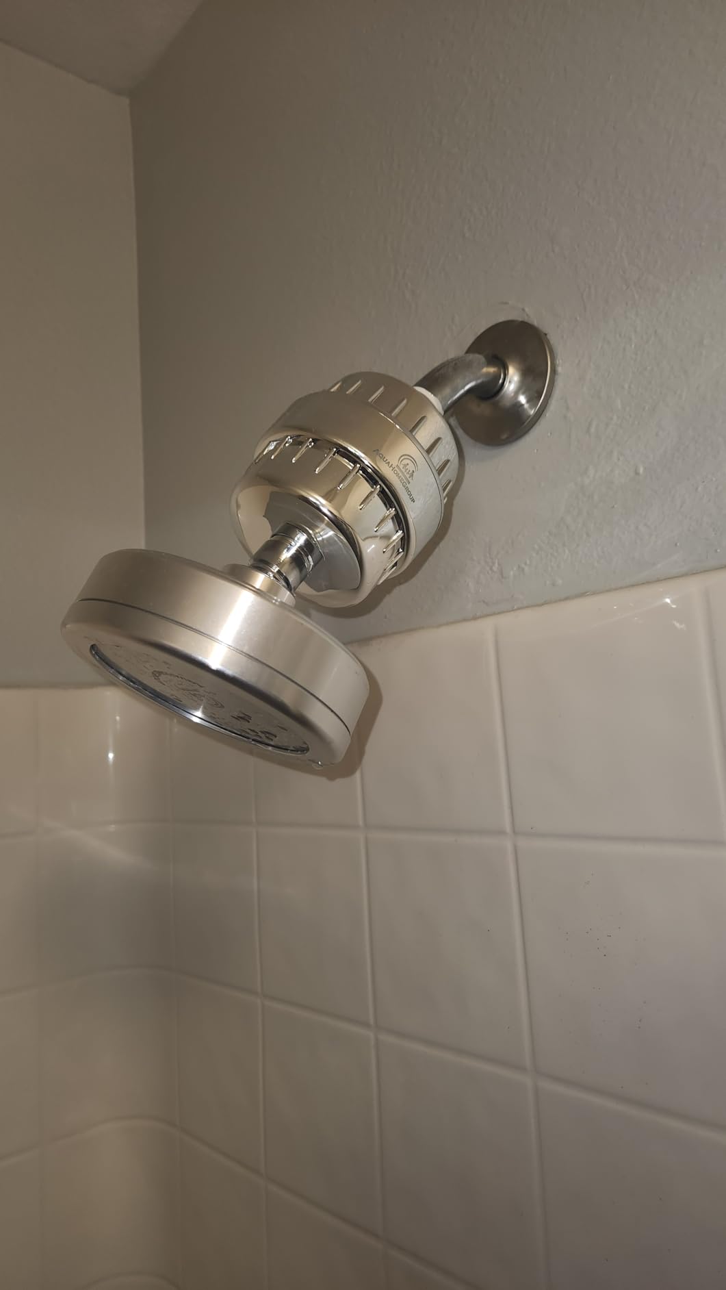 AquaHomeGroup Luxury Filtered Shower Head Set 20+3 Stage Shower Filter for Hard Water Removes Chlorine and Harmful Substances - Showerhead Filter High Output Customer Review AquaHomeGroup Luxury Filtered Shower Head Set 20+3 Stage Shower Filter for Hard Water Removes Chlorine and Harmful Substances - Showerhead Filter High Output - Customer Photo 2