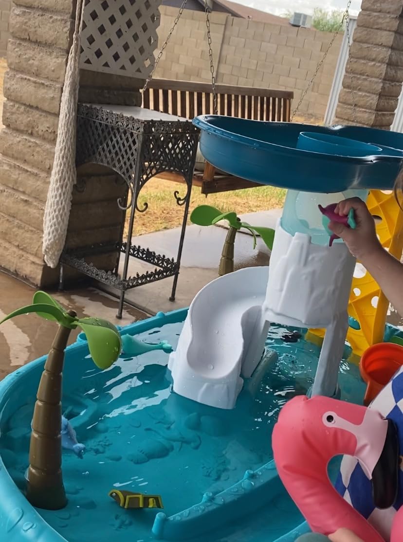 Little Tikes Kids Waterfall Island Water Activity Play Table Set with Accessories, Outdoor, for Boys and Girls Ages 2-5 Years Customer Review Little Tikes Kids Waterfall Island Water Activity Play Table Set with Accessories, Outdoor, for Boys and Girls Ages 2-5 Years - Customer Photo 2