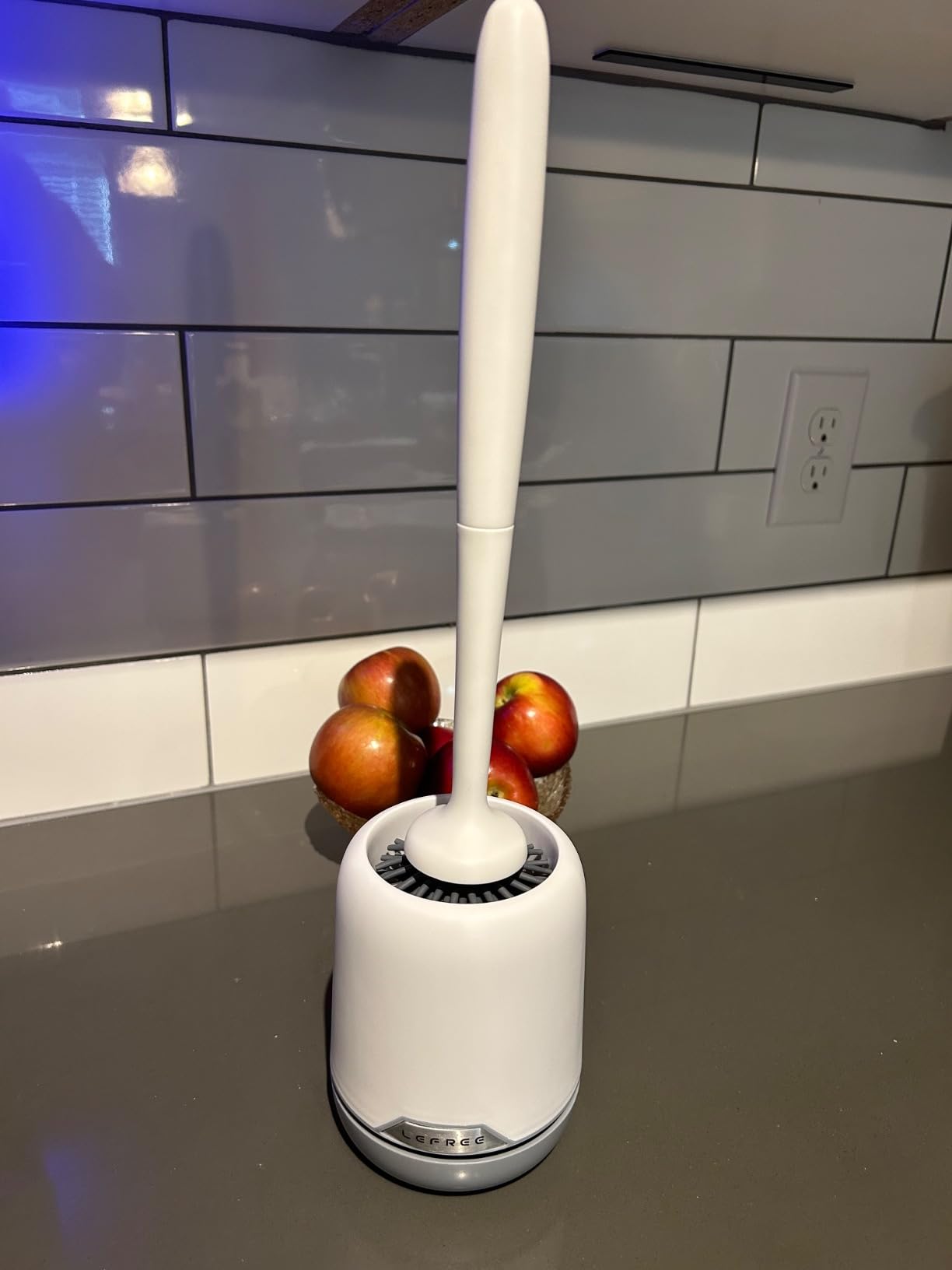 Lefree 2 Pack Silicone Toilet Brush Set with Ventilated Holder, Floor Standing & Wall Mounted Toilet Scrubber Customer Review Lefree 2 Pack Silicone Toilet Brush Set with Ventilated Holder, Floor Standing & Wall Mounted Toilet Scrubber - Customer Photo 1
