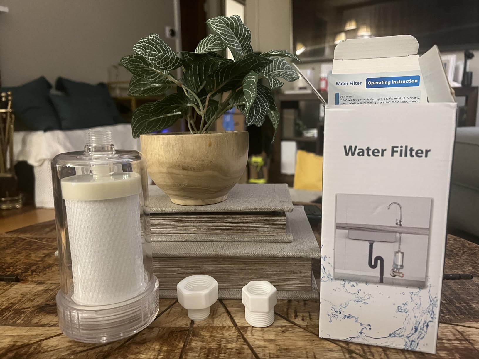2 Micron High Flow Washing Machine Water Filter, Visible Washer Water Filter System, 99.5% Removal of Chlorine Fluoride, Heavy Metals, Scale, Clothes Yellowing, Reduces Dry Skin, Carbon Shower Filter Customer Review 2 Micron High Flow Washing Machine Water Filter, Visible Washer Water Filter System, 99.5% Removal of Chlorine Fluoride, Heavy Metals, Scale, Clothes Yellowing, Reduces Dry Skin, Carbon Shower Filter - Customer Photo 1