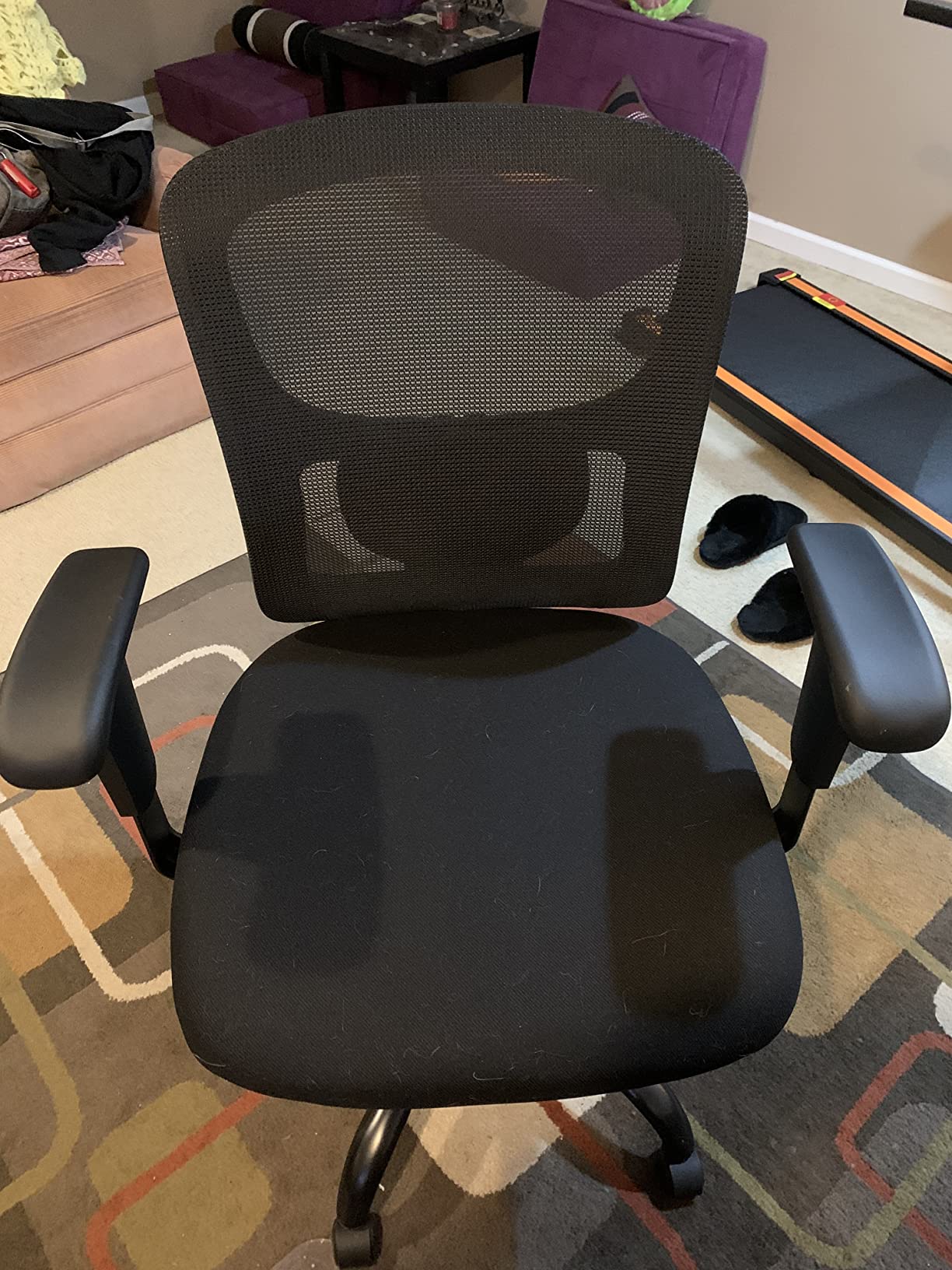 HCY Big & Tall Office Chair, Desk Chair 400 lbs Computer Mesh Chair for Heavy People Height Adjustable Rolling Desk Chair with Ergonomic Lumbar Support for Home, Office (Black) Customer Review HCY Big & Tall Office Chair, Desk Chair 400 lbs Computer Mesh Chair for Heavy People Height Adjustable Rolling Desk Chair with Ergonomic Lumbar Support for Home, Office (Black) - Customer Photo 2