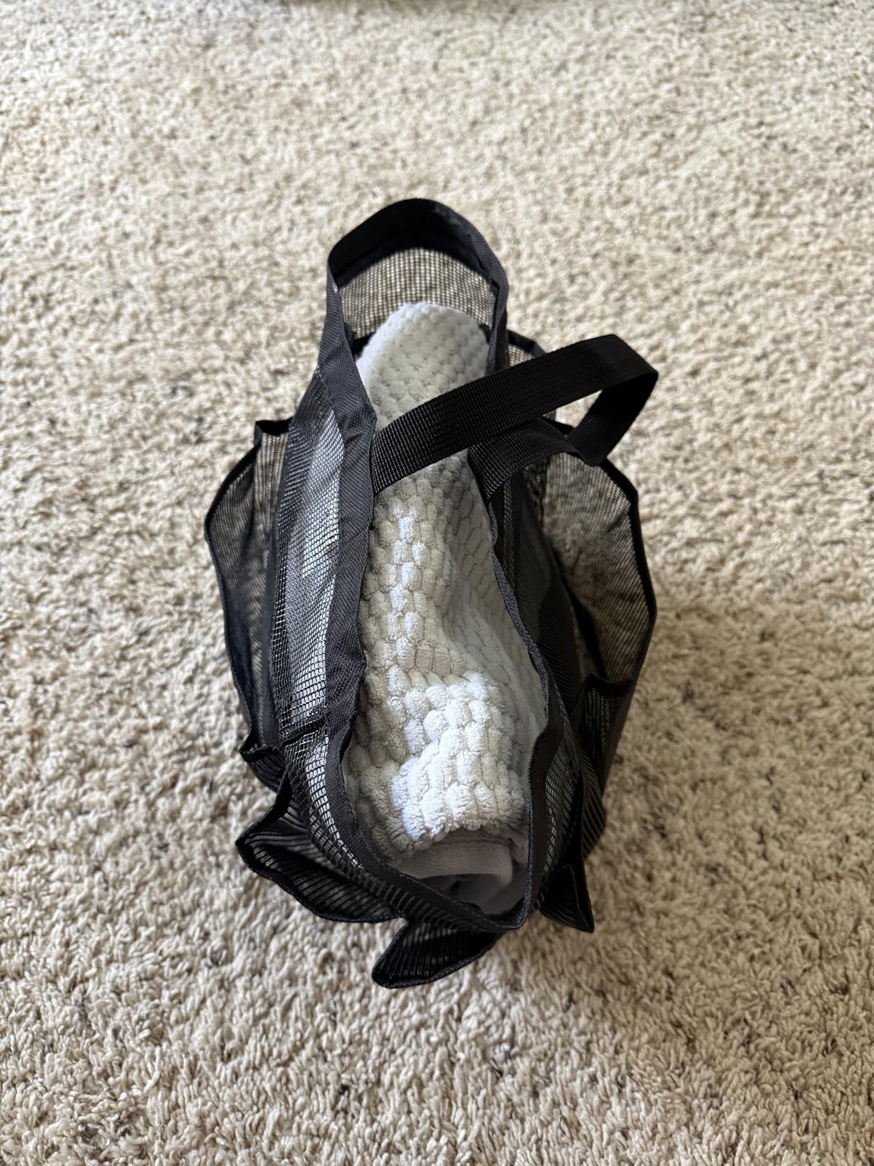 EUDELE Mesh Shower Caddy Portable for College Dorm Room Essentials, 8-Pocket Large Capacity Shower Bag for Beach, Swimming, Gym Customer Review EUDELE Mesh Shower Caddy Portable for College Dorm Room Essentials, 8-Pocket Large Capacity Shower Bag for Beach, Swimming, Gym - Customer Photo 1