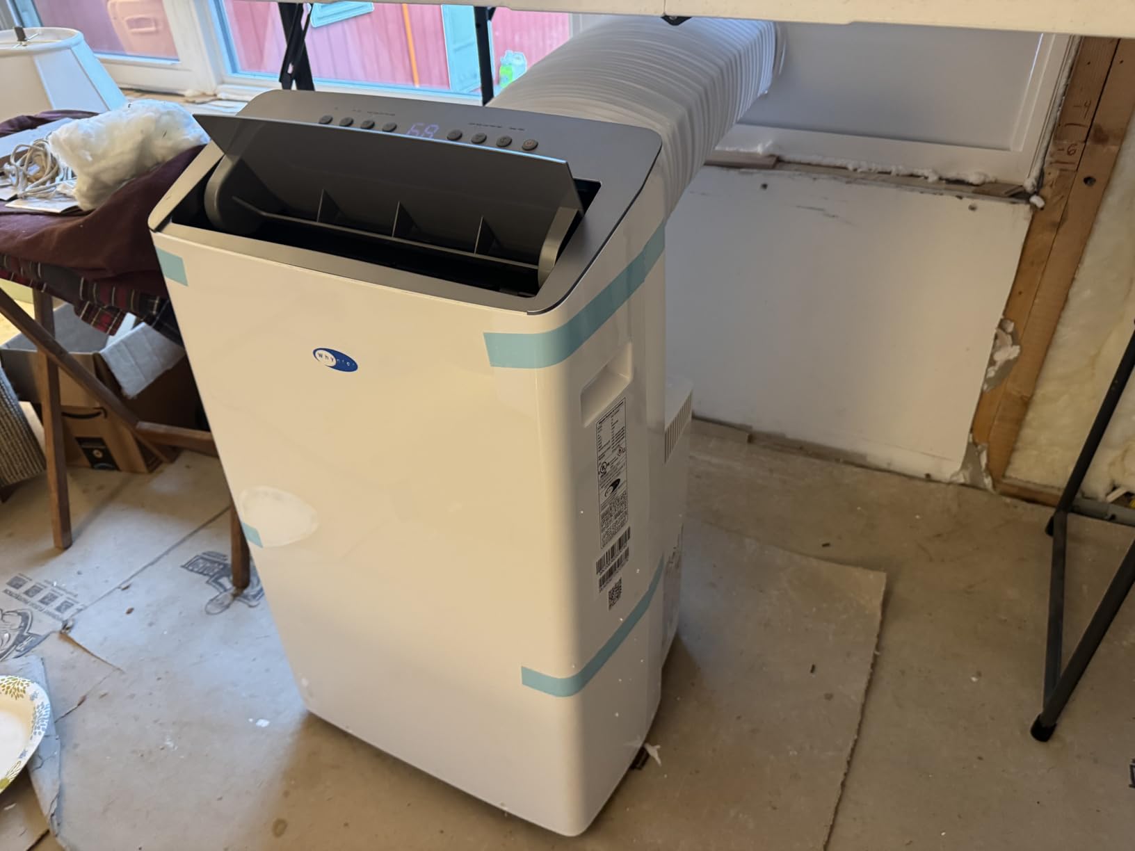 Whynter ARC-1230WN 14,000 BTU (12,000 BTU SACC) NEX Inverter Dual Hose Cooling Portable Air Conditioner, Dehumidifier, and Fan with Smart Wi-Fi, Up to 600 sq ft in White - Customer Photo 1