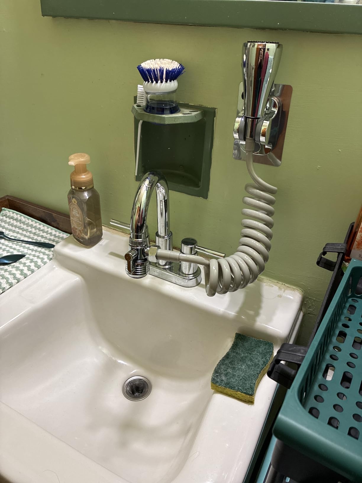 CECEFIN 1080° Swivel Faucet-Extender Sink-Aerator - 2 Mode Splash Water Filter Extension, Kitchen Bathroom 360° Rotatable Spray Attachment, Multifunctional Universal Robotic Arm -Wash Hand/Hair/Face Customer Review CECEFIN 1080° Swivel Faucet-Extender Sink-Aerator - 2 Mode Splash Water Filter Extension, Kitchen Bathroom 360° Rotatable Spray Attachment, Multifunctional Universal Robotic Arm -Wash Hand/Hair/Face - Customer Photo 2
