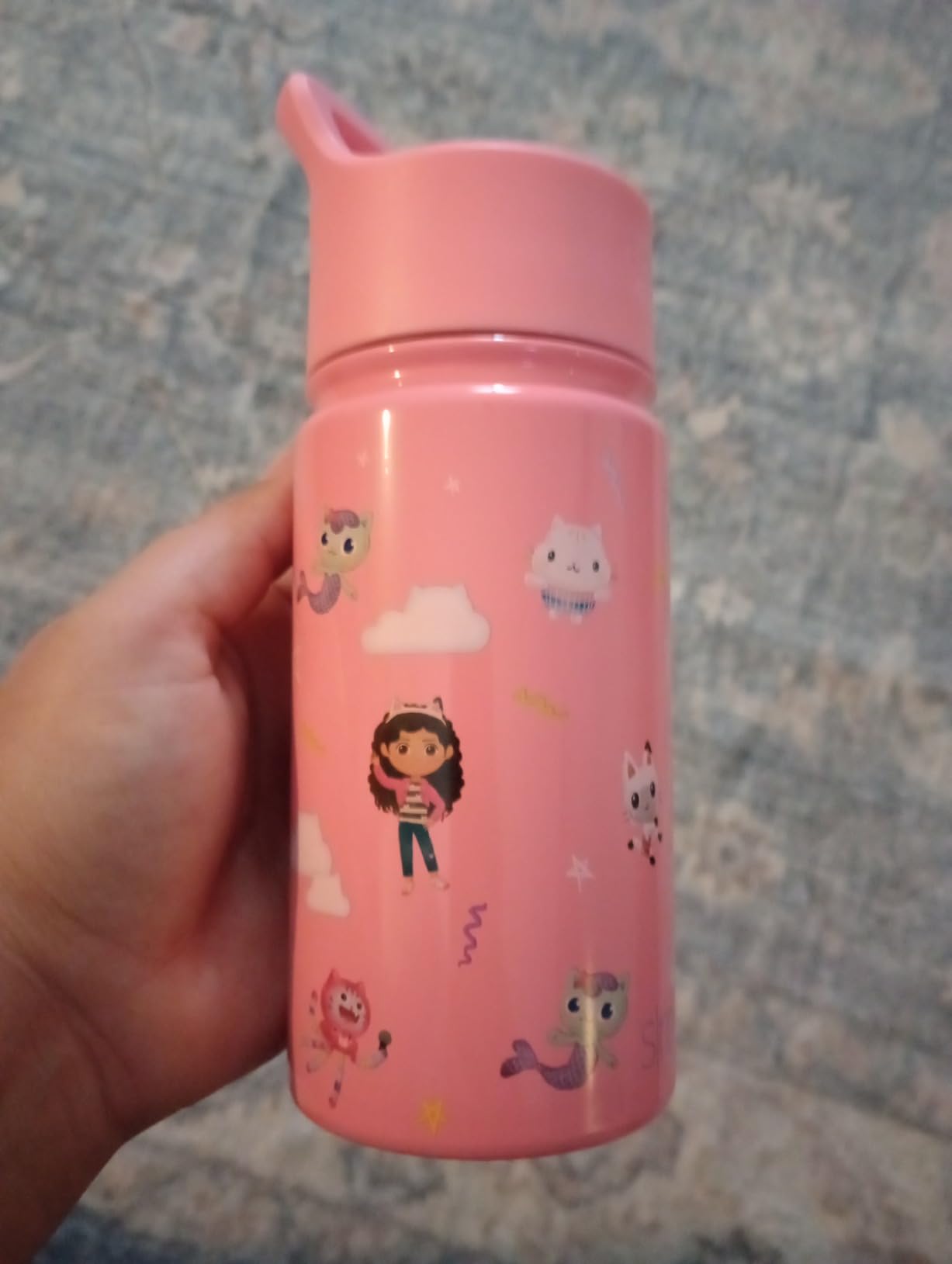 Simple Modern Kids Summit Water Bottle with Straw Lid | 14oz Stainless Steel Cup Insulated Tumbler for Toddlers, School | Pink Ballerina Customer Review Simple Modern Kids Summit Water Bottle with Straw Lid | 14oz Stainless Steel Cup Insulated Tumbler for Toddlers, School | Pink Ballerina - Customer Photo 2