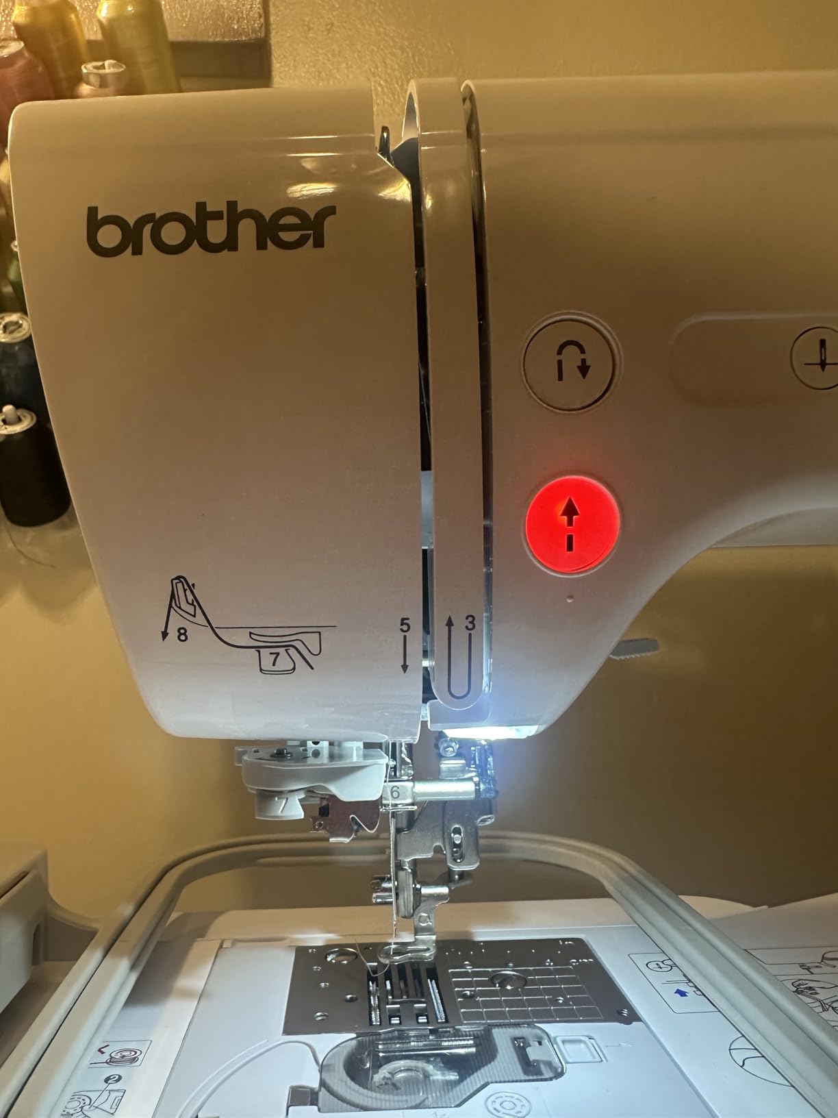 Brother SE700 Sewing and Embroidery Machine, Wireless LAN Connected, 135 Built-in Designs, 103 Built-in Stitches, Computerized, 4 Brother SE700 Sewing and Embroidery Machine, Wireless LAN Connected, 135 Built-in Designs, 103 Built-in Stitches, Computerized, 4