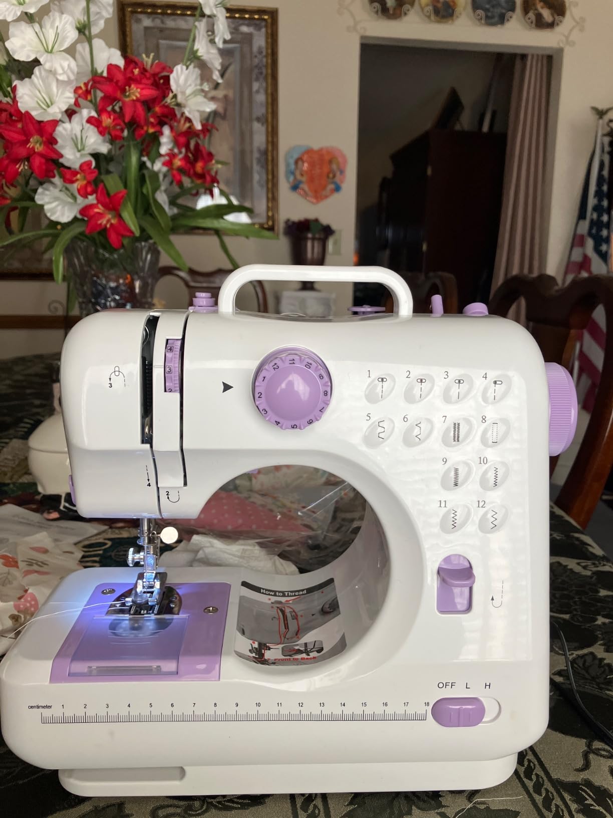 Sewing Machine for Beginners & Kids, Mini Portable Sewing Machines with 12 Built-in Stitch Patterns, 2-Speed Foot Pedal, Perfect for Teaching Daughter Granddaughter to Sew(27 Pieces Sewing Kit & Case) Customer Review Sewing Machine for Beginners & Kids, Mini Portable Sewing Machines with 12 Built-in Stitch Patterns, 2-Speed Foot Pedal, Perfect for Teaching Daughter Granddaughter to Sew(27 Pieces Sewing Kit & Case) - Customer Photo 2