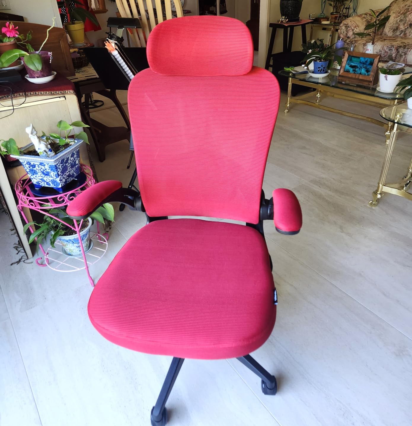 Oline ErgoAir Ergonomic Office Chair – Adjustable Lumbar Support, Flip-Up Armrests, Mesh Computer Desk Chair, Swivel Rolling Executive Gaming Chair for Home & Office (Black) Customer Review Oline ErgoAir Ergonomic Office Chair – Adjustable Lumbar Support, Flip-Up Armrests, Mesh Computer Desk Chair, Swivel Rolling Executive Gaming Chair for Home & Office (Black) - Customer Photo 1