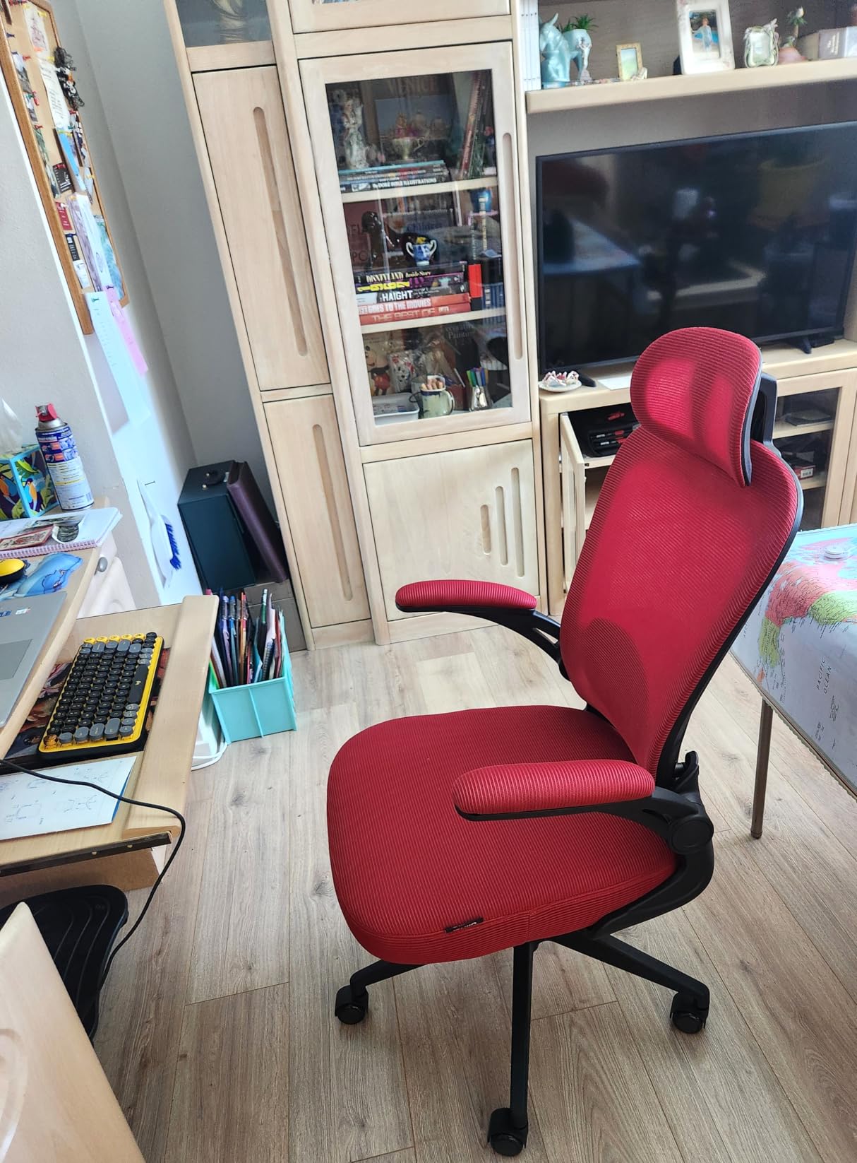 Oline ErgoAir Ergonomic Office Chair – Adjustable Lumbar Support, Flip-Up Armrests, Mesh Computer Desk Chair, Swivel Rolling Executive Gaming Chair for Home & Office (Black) Customer Review Oline ErgoAir Ergonomic Office Chair – Adjustable Lumbar Support, Flip-Up Armrests, Mesh Computer Desk Chair, Swivel Rolling Executive Gaming Chair for Home & Office (Black) - Customer Photo 1