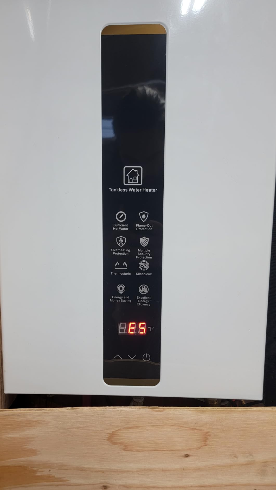 Tankless Water Heater Propane 4.21GPM 16L Outdoor Portable Gas Hot Water Heater Instant Propane Water Heater with Digital Display Multi-Protection for Camping Trips Boat Cabins - Customer Photo 2