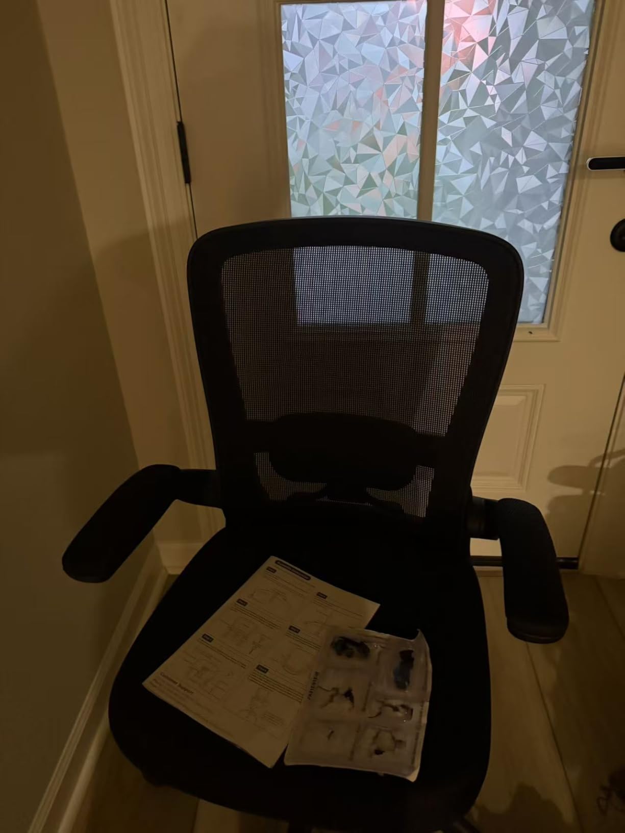 FelixKing Office Chair, Ergonomic Desk Chair Breathable Mesh Chairs Adjustable High Back Lumbar Support Flip-up Armrests, Executive Rolling Swivel Comfy Computer Chairs Home Office Black Customer Review FelixKing Office Chair, Ergonomic Desk Chair Breathable Mesh Chairs Adjustable High Back Lumbar Support Flip-up Armrests, Executive Rolling Swivel Comfy Computer Chairs Home Office Black - Customer Photo 1