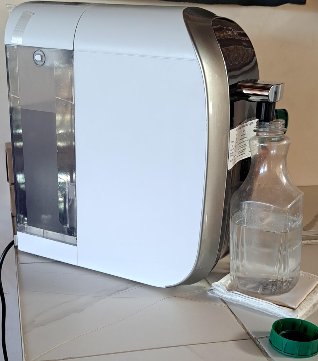 SimPure Y7P-BW UV Countertop Reverse Osmosis Water Filter, NSF/ANSI 58 Certified, 5 Stage RO Water Filtration System, Water Purifier for Home, 4: 1 Pure to Drain, BPA Free (No Installation Required) Customer Review SimPure Y7P-BW UV Countertop Reverse Osmosis Water Filter, NSF/ANSI 58 Certified, 5 Stage RO Water Filtration System, Water Purifier for Home, 4: 1 Pure to Drain, BPA Free (No Installation Required) - Customer Photo 2