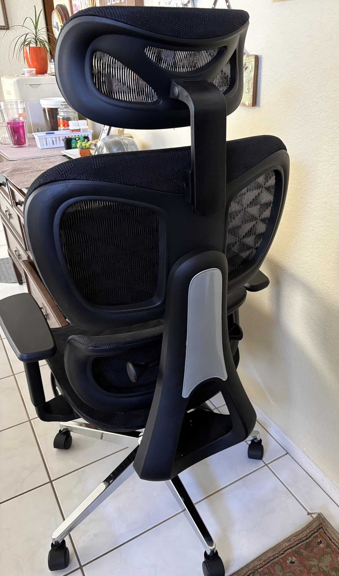 Ergonomic Mesh Office Chair with 3D Adjustable Armrest,Plastic Frame High Back Desk Computer Chair Ergo3d Ergonomic Office Chair with Wheels for Home & Office Black Customer Review Ergonomic Mesh Office Chair with 3D Adjustable Armrest,Plastic Frame High Back Desk Computer Chair Ergo3d Ergonomic Office Chair with Wheels for Home & Office Black - Customer Photo 5
