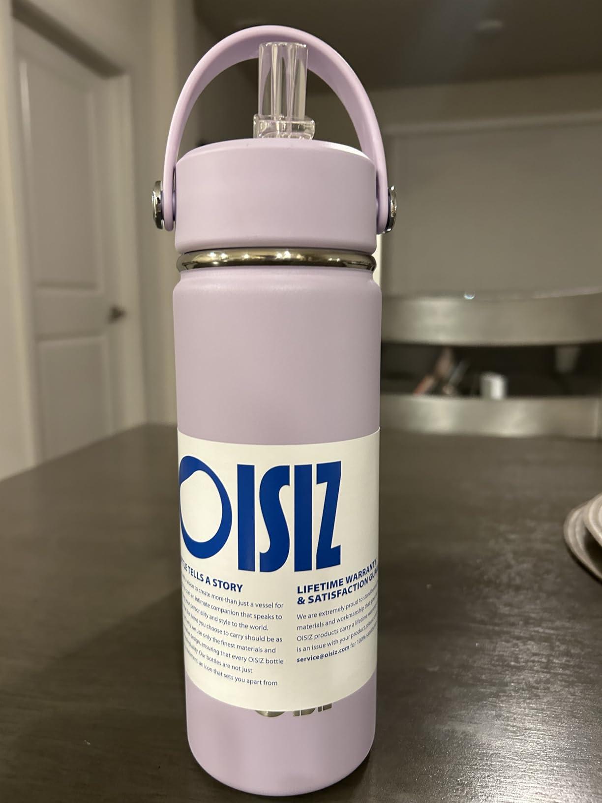 OISIZ Kids Water Bottle with Straw Lid 14oz, Vacuum Insulated 316 Stainless Steel Water Bottles for Kids for School, Leakproof Water Bottle, BPA Free and Keep Cold for 24 Hours Customer Review OISIZ Kids Water Bottle with Straw Lid 14oz, Vacuum Insulated 316 Stainless Steel Water Bottles for Kids for School, Leakproof Water Bottle, BPA Free and Keep Cold for 24 Hours - Customer Photo 2