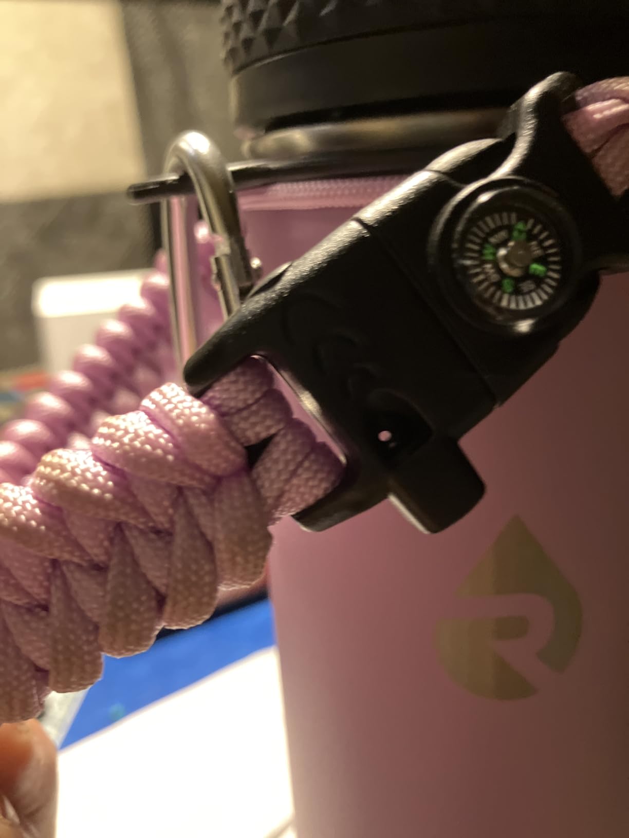 One Gallon Water Bottle Insulated, Triple Walled Vacuum Stainless Steel (Cold for 48 Hrs), Leak Proof & Non-BPA, Large Water Flask Jug with Paracord Handle & Straw Spout Lids Customer Review One Gallon Water Bottle Insulated, Triple Walled Vacuum Stainless Steel (Cold for 48 Hrs), Leak Proof & Non-BPA, Large Water Flask Jug with Paracord Handle & Straw Spout Lids - Customer Photo 3