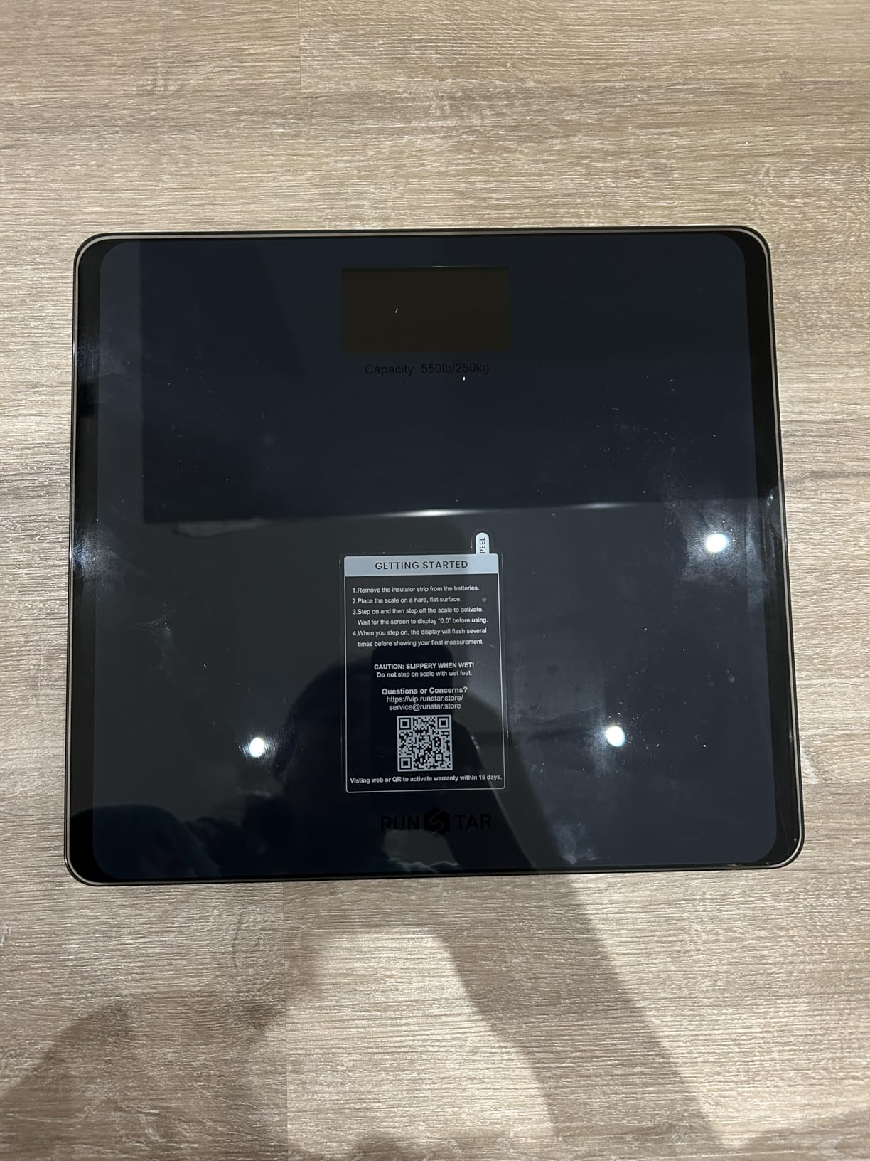 550lb Bathroom Digital Scale for Body Weight with Ultra-Wide Platform and Large LCD Display, Accurate High Precision Scale with Extra-High Capacity Customer Review 550lb Bathroom Digital Scale for Body Weight with Ultra-Wide Platform and Large LCD Display, Accurate High Precision Scale with Extra-High Capacity - Customer Photo 2