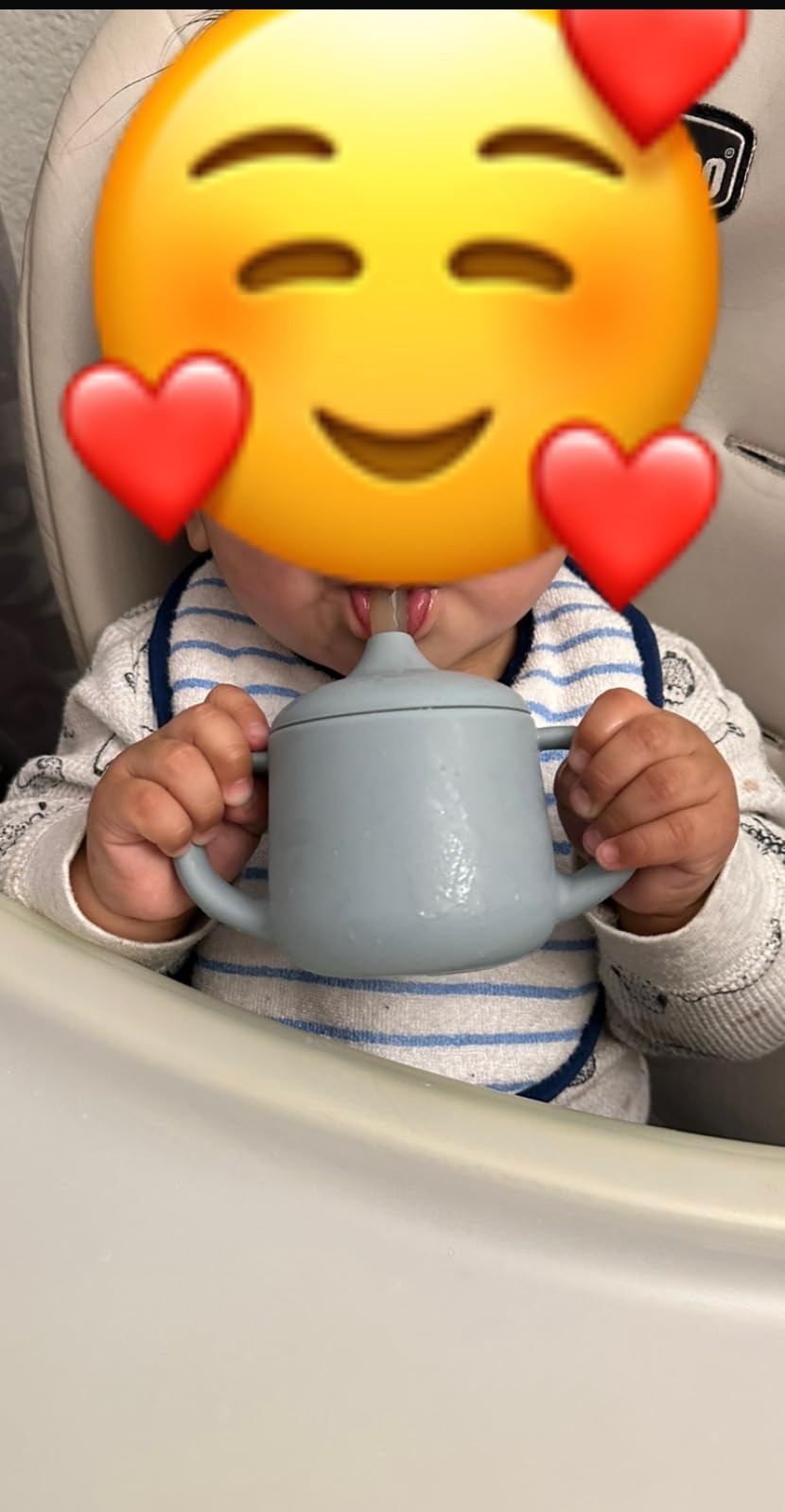 Moonkie Silicone Baby Sippy Cups | 3 Stages Training Cup Straw Cup for Infants Toddlers and Kid | 4 oz 1Pack Customer Review Moonkie Silicone Baby Sippy Cups | 3 Stages Training Cup Straw Cup for Infants Toddlers and Kid | 4 oz 1Pack - Customer Photo 1