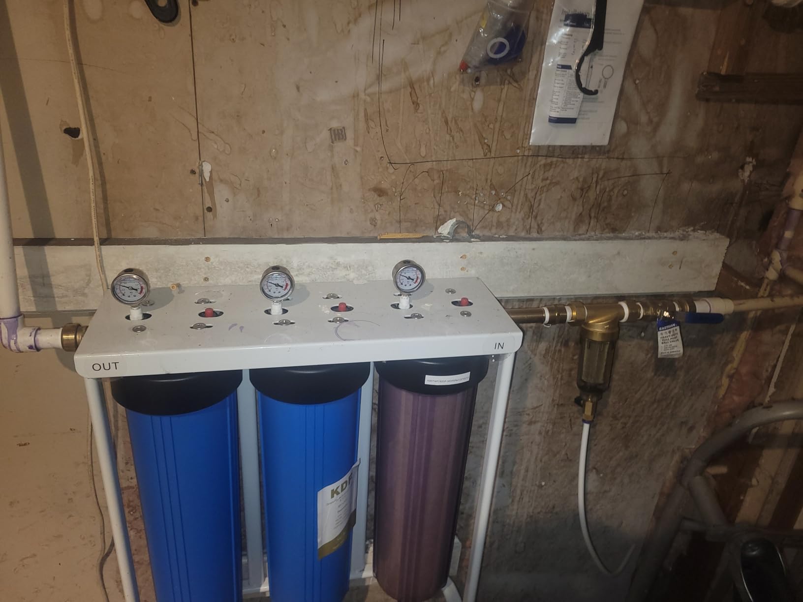 SimPure Whole House Water Filter System, 2 Stages Clear Home Water Pre-Filtration with Carbon and Sediment Filters, Reduce Odor, Chlorine, Taste, Iron, Lead, 1 SimPure Whole House Water Filter System, 2 Stages Clear Home Water Pre-Filtration with Carbon and Sediment Filters, Reduce Odor, Chlorine, Taste, Iron, Lead, 1