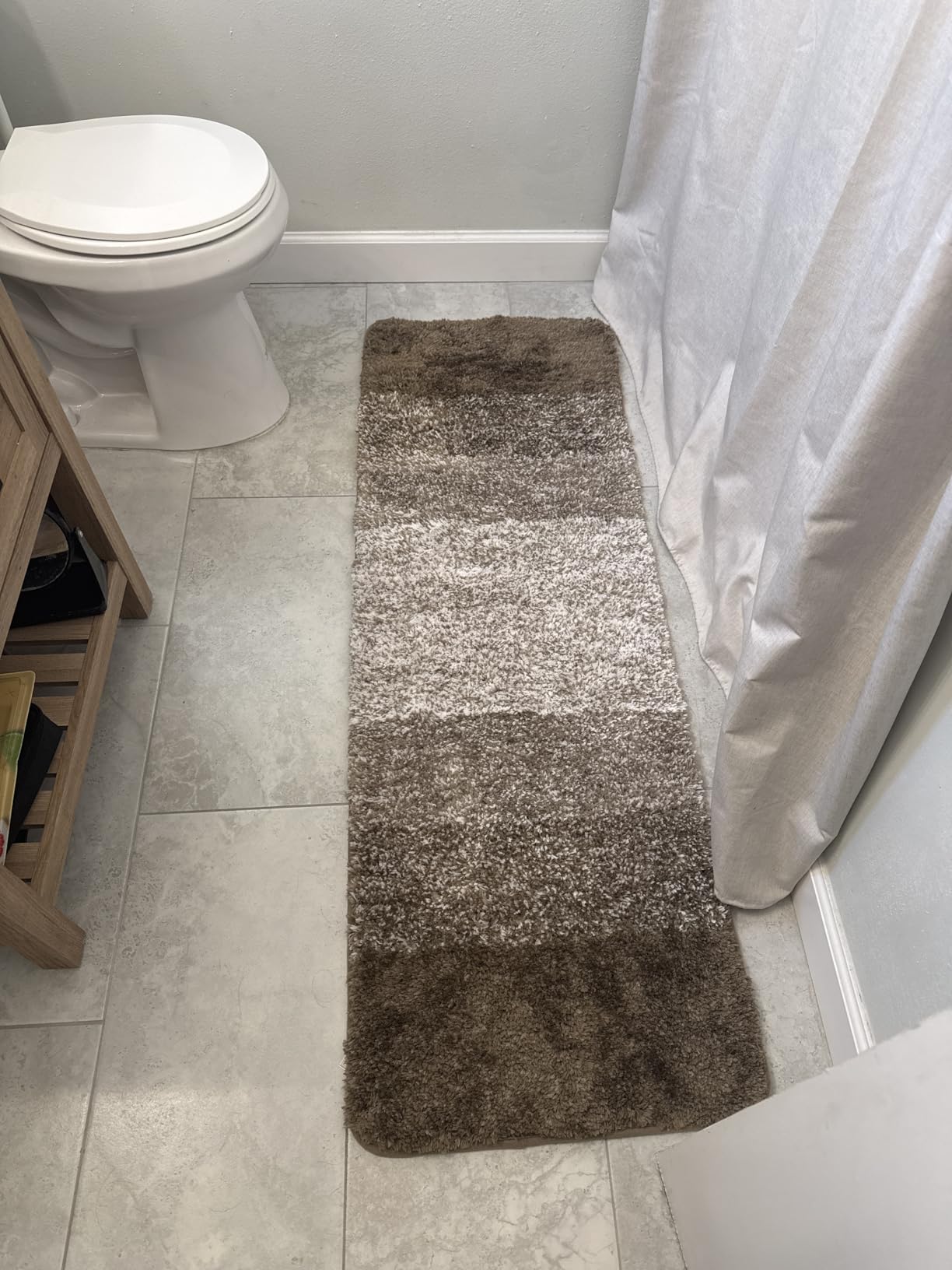 OLANLY Bathroom Rugs Mat 30x20, Extra Soft Absorbent Microfiber Bath Rugs, Rubber Backing, Quick Dry, Machine Washable Bath Mats for Bathroom Floor, Tub and Shower, Home Decor Accessories, Grey - Customer Photo 2