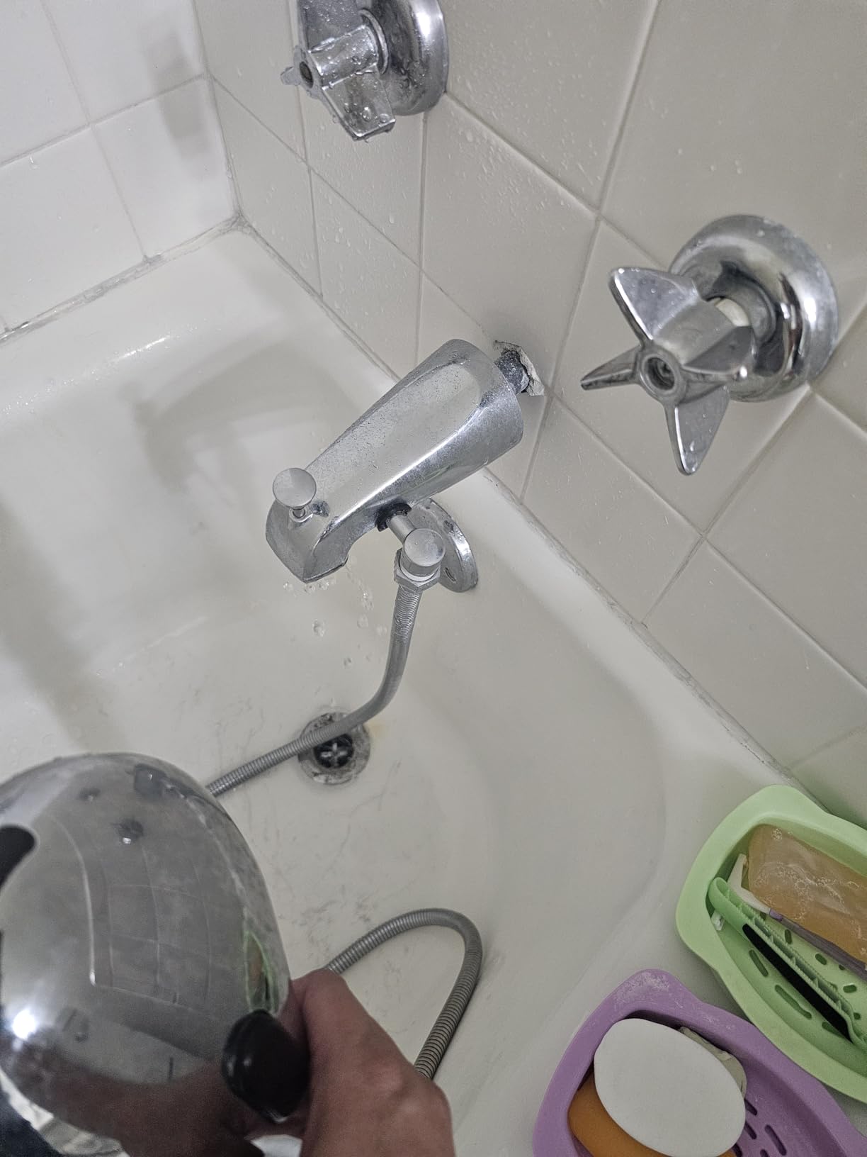 All Metal Bathtub Faucet with Sprayer 10 Settings, Universal Fit 1/2 All Metal Bathtub Faucet with Sprayer 10 Settings, Universal Fit 1/2