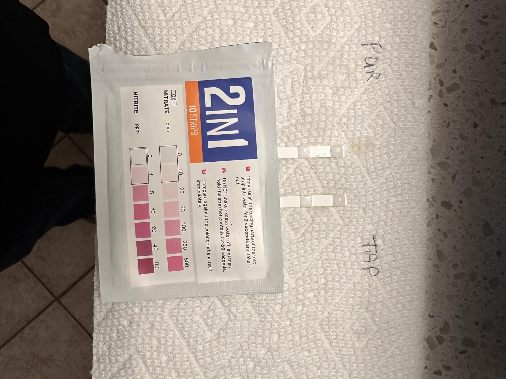 All-New 20 in 1 Drinking Water Testing Kit 120 Strips, Home Tap and Well Water Test Kit for Hardness, Lead, Iron, Copper, Chlorine, Fluoride - Customer Photo 2