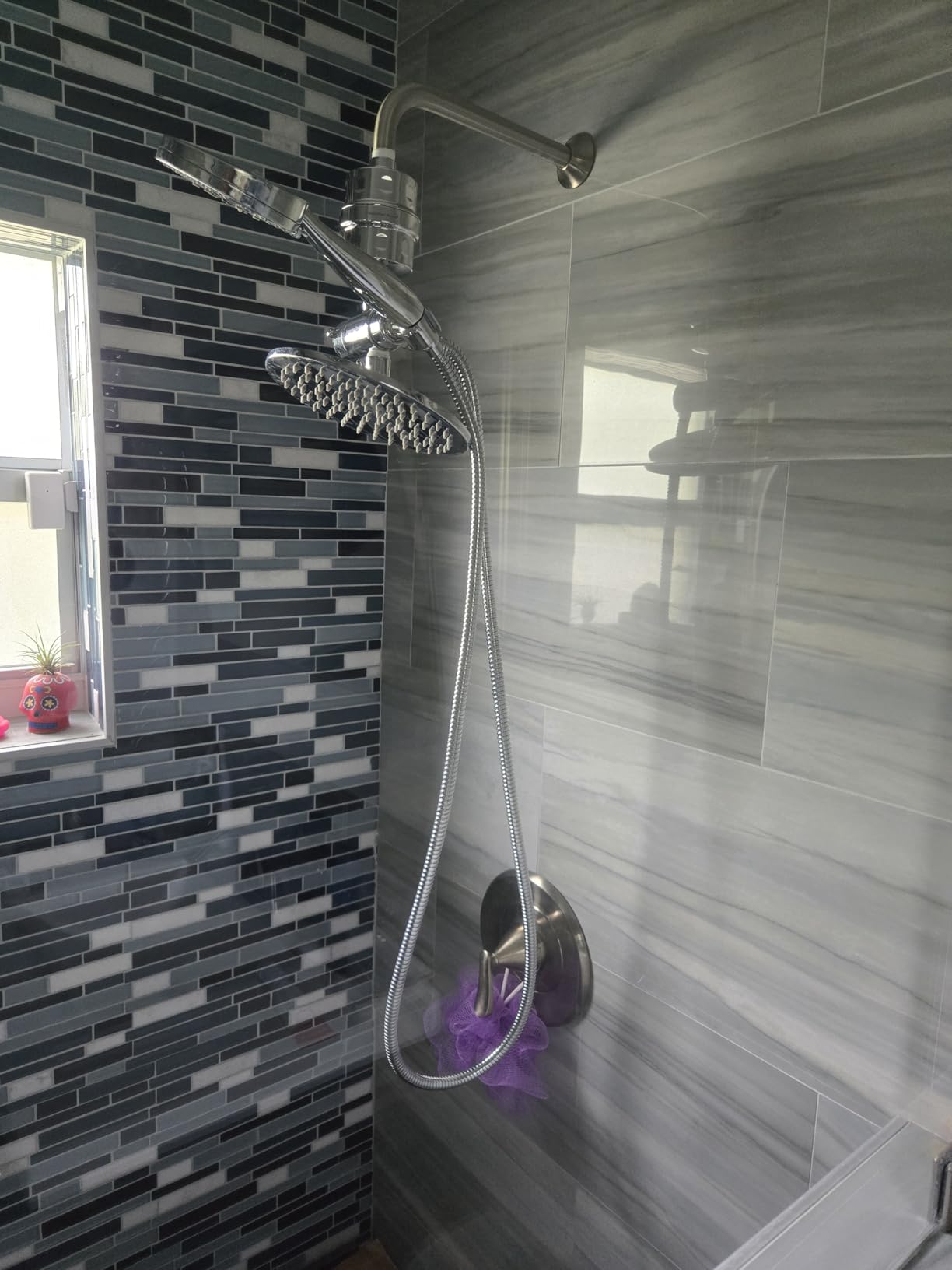 HammerHead Showers Dual Shower Head Combo, 8-Inch Rainfall & 3-Flow Handheld, Oil Rubbed Bronze, 2.5 GPM - Customer Photo 1