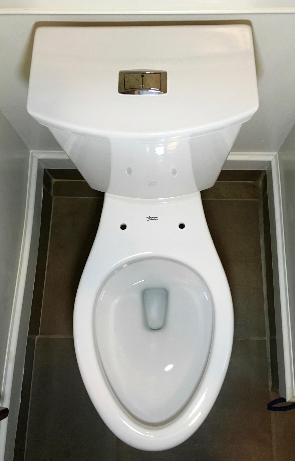 American Standard H2Option Two-Piece Toilet with Toilet Seat and Wax Ring, Elongated Front, Chair Height, Dual Flush, White, 0.92 - 1.28 gpf - Customer Photo 2