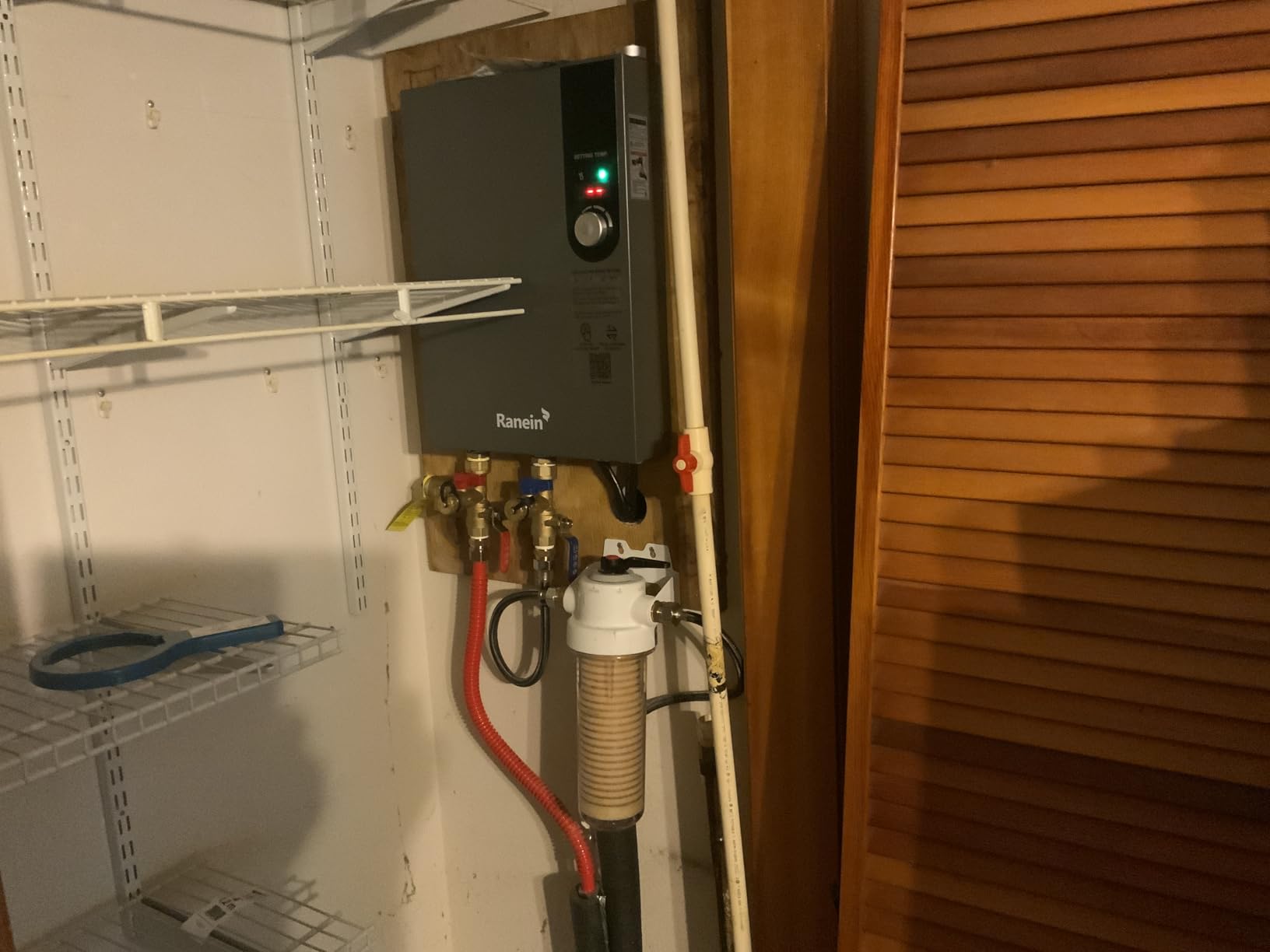 Electric Tankless Water Heater, 18kW 240V on Demand Instant Endless Water Heater with LED Temperature Display for Residential Whole House Shower, Space Saving Customer Review Electric Tankless Water Heater, 18kW 240V on Demand Instant Endless Water Heater with LED Temperature Display for Residential Whole House Shower, Space Saving - Customer Photo 1