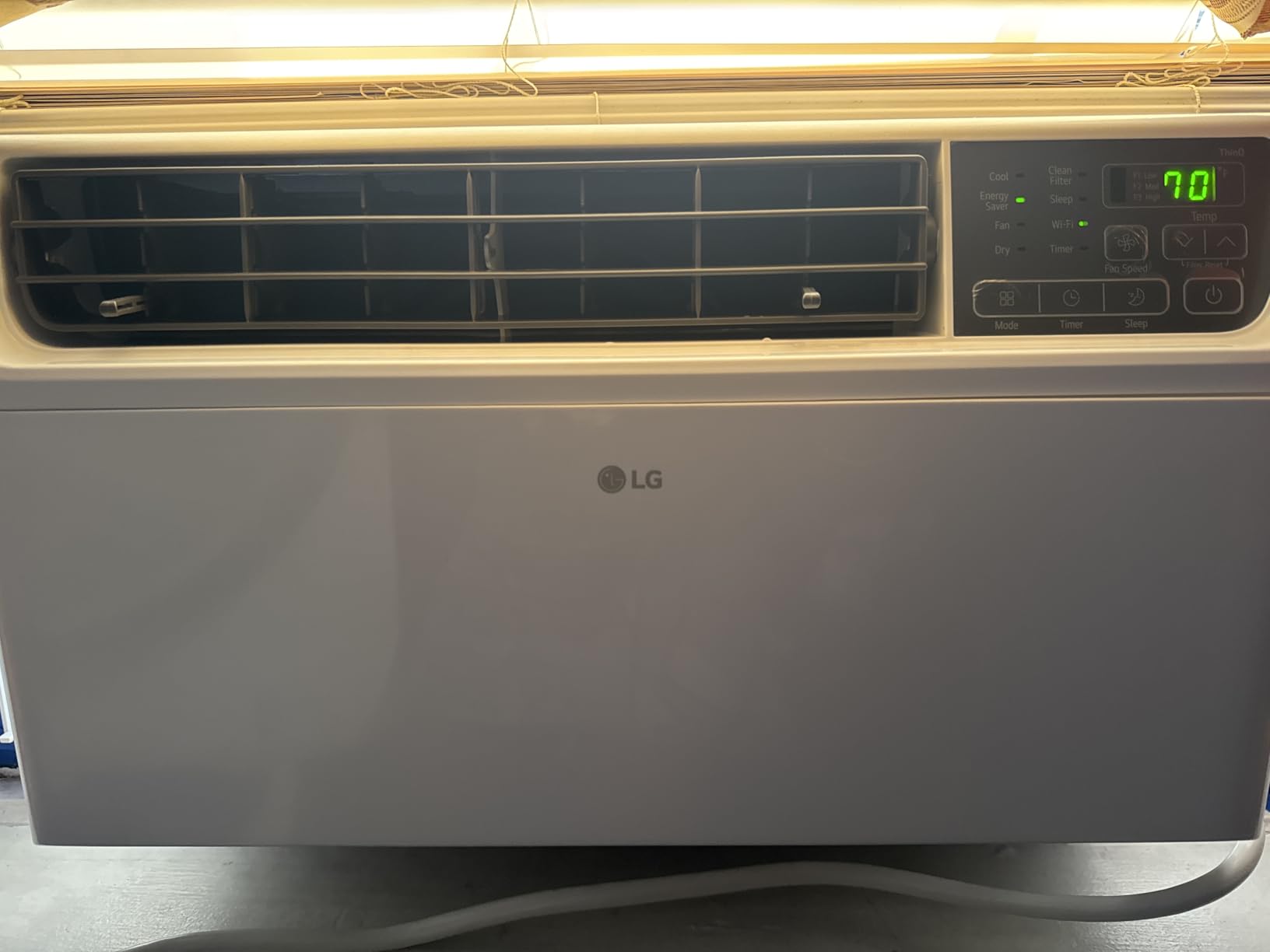 LG 6,000 BTU Dual Inverter Smart Window Air Conditioner, 115V, Cools 250 Sq. Ft., Ultra Quiet Operation, Up to 35% More Energy Savings, ENERGY STAR®, works with LG ThinQ, Amazon Alexa and Hey Google Customer Review LG 6,000 BTU Dual Inverter Smart Window Air Conditioner, 115V, Cools 250 Sq. Ft., Ultra Quiet Operation, Up to 35% More Energy Savings, ENERGY STAR®, works with LG ThinQ, Amazon Alexa and Hey Google - Customer Photo 2