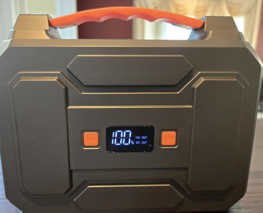 Solar Powered Generator 200W Peak/100W Rated, Portable Solar Generator Power Station with Solar Panels 40W Included, 146Wh Solar Power Bank with AC Outlet 110V for Home Use Camping Outdoor Adventure Customer Review Solar Powered Generator 200W Peak/100W Rated, Portable Solar Generator Power Station with Solar Panels 40W Included, 146Wh Solar Power Bank with AC Outlet 110V for Home Use Camping Outdoor Adventure - Customer Photo 2
