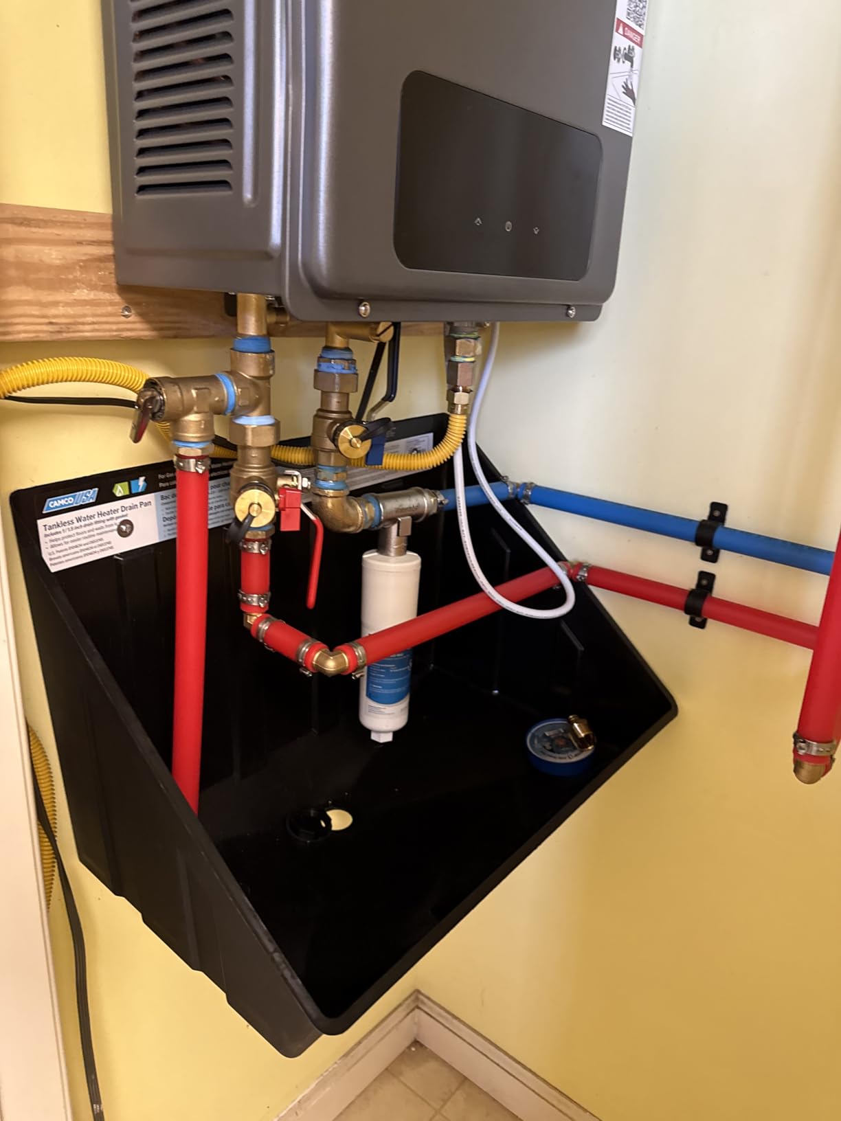 Natural Gas Tankless Water Heater, Indoor Max 3.6 GPM, 80,000 BTU Instant Hot Water Heater - Customer Photo 2