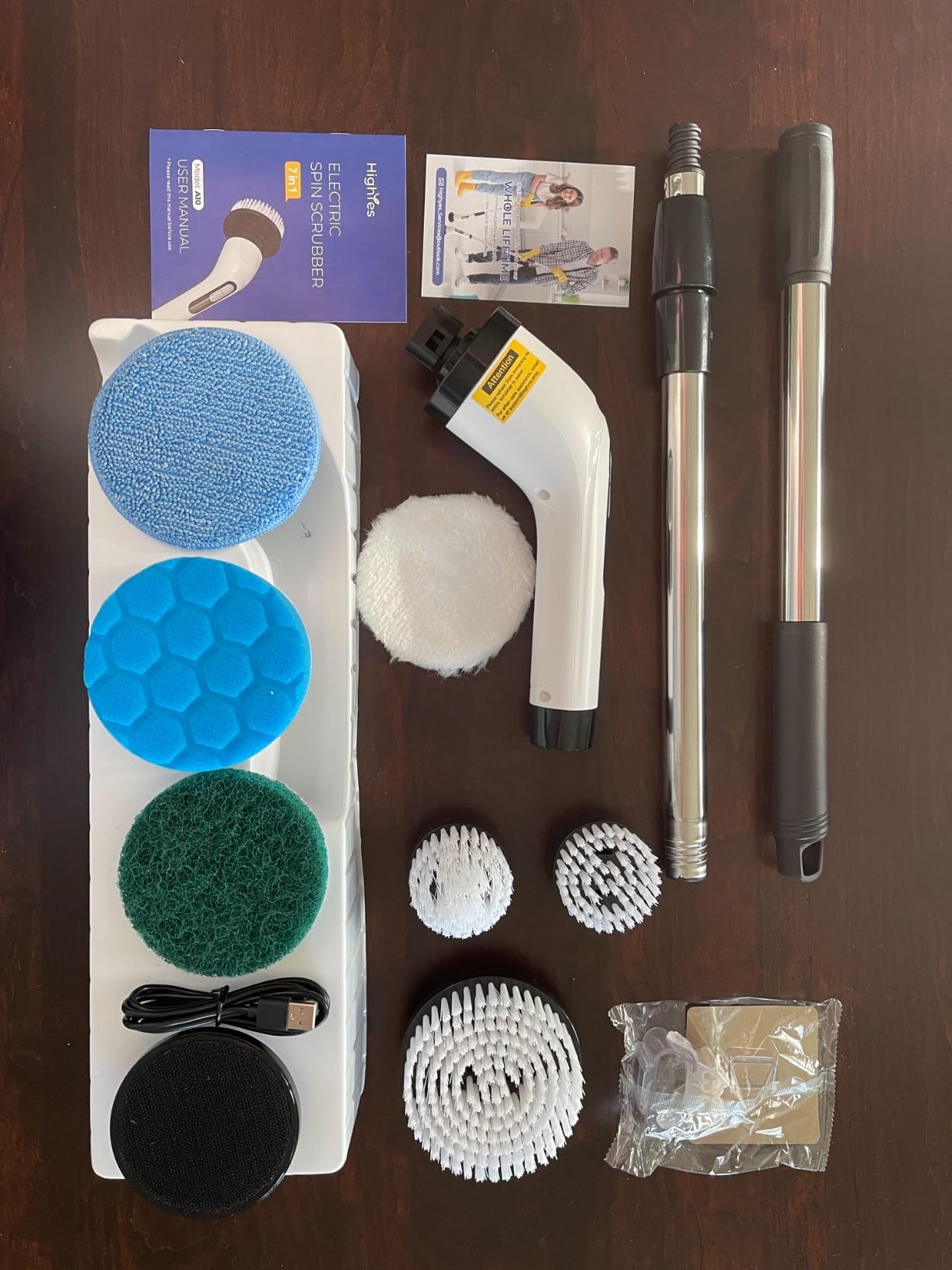 Electric Spin Scrubber for Cleaning Bathroom: Cordless Power Shower Scrubber - Electric Cleaning Brush for Tile Tub Customer Review Electric Spin Scrubber for Cleaning Bathroom: Cordless Power Shower Scrubber - Electric Cleaning Brush for Tile Tub - Customer Photo 1