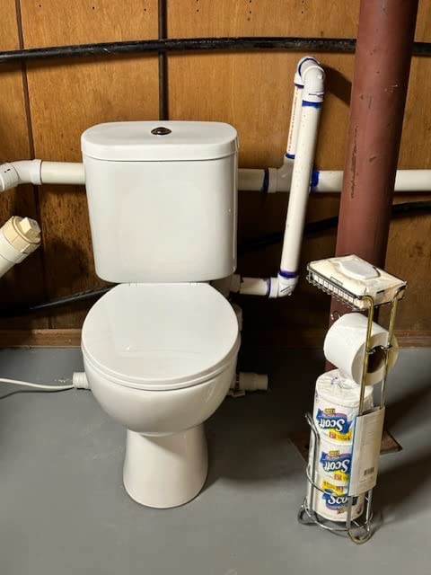 SUPERFLO 600W Upflush Toilet for Basement with Macerating Toilet System & Silent Macerator Pump for Rear Outlet Toilet Bowl, Sink & Tub(with Extension Pipe) Customer Review SUPERFLO 600W Upflush Toilet for Basement with Macerating Toilet System & Silent Macerator Pump for Rear Outlet Toilet Bowl, Sink & Tub(with Extension Pipe) - Customer Photo 2