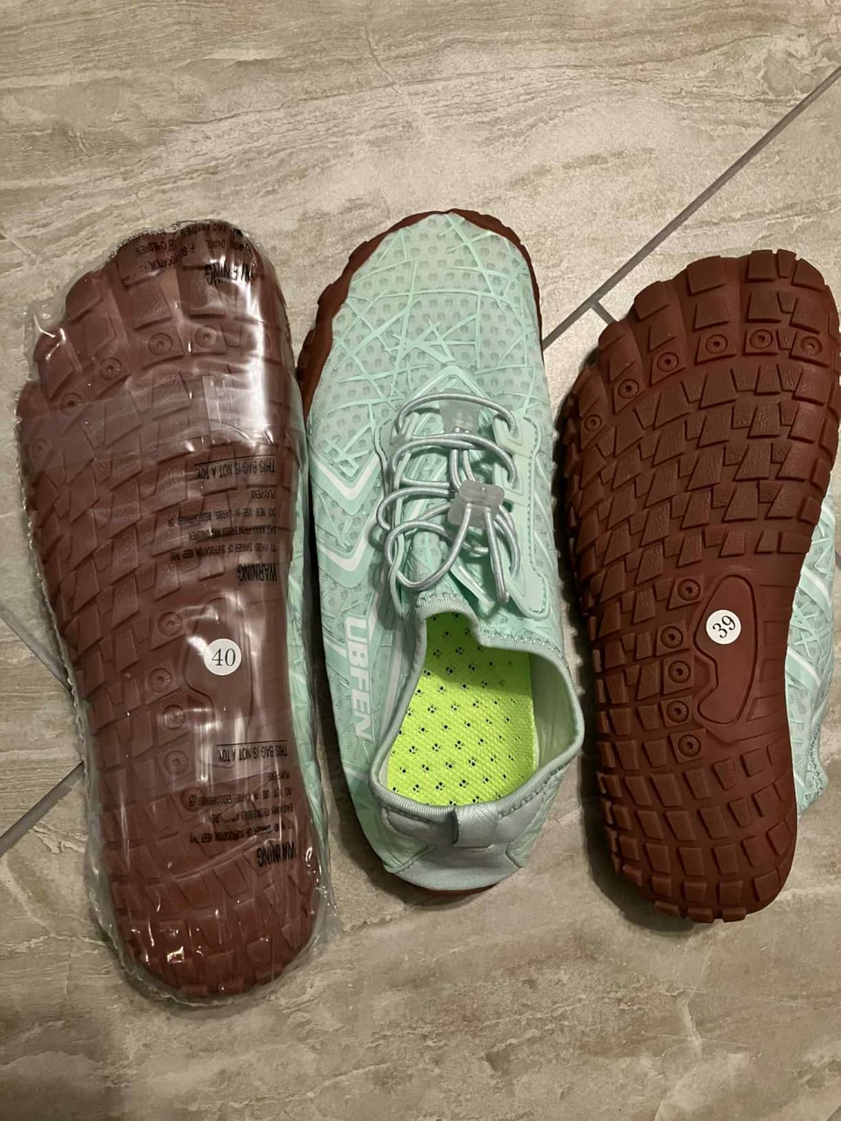 UBFEN Water Shoes Aqua Swim Shoes Mens Womens Beach Sports Quick Dry Barefoot for Boating Fishing Diving Surfing Customer Review UBFEN Water Shoes Aqua Swim Shoes Mens Womens Beach Sports Quick Dry Barefoot for Boating Fishing Diving Surfing - Customer Photo 2