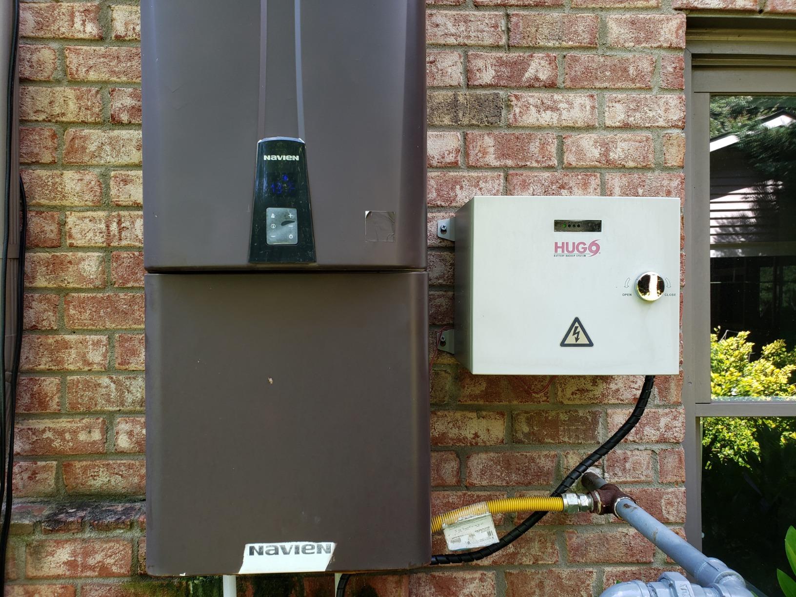 HUGO Battery Backup for Tankless Hot Water Heater & Gas Appliances L30 No Flow Kit - Customer Photo 1