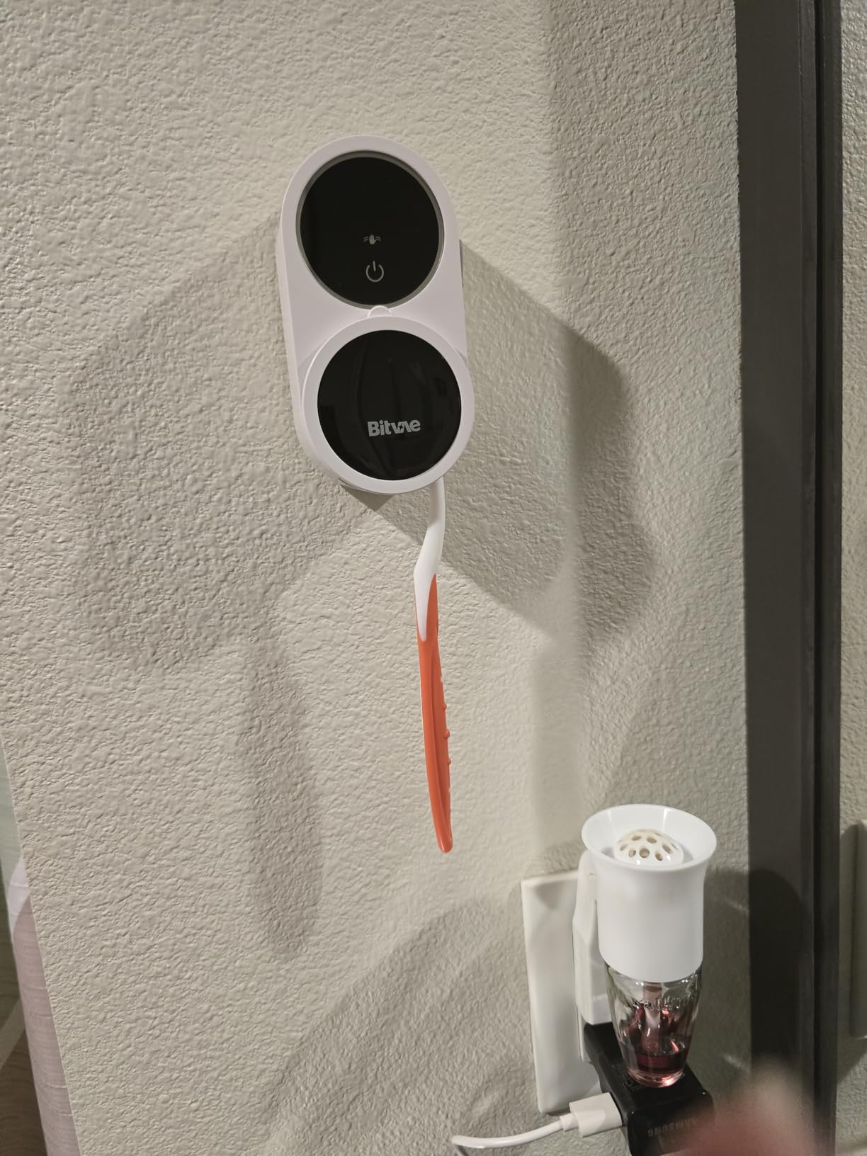 Bitvae Toothbrush Cleaner & Toothbrush Holder, Cleaning and Air Drying, LED Smart Screen, Rechargeable Wall Mount Toothbrush Holder for Bathrooms Customer Review Bitvae Toothbrush Cleaner & Toothbrush Holder, Cleaning and Air Drying, LED Smart Screen, Rechargeable Wall Mount Toothbrush Holder for Bathrooms - Customer Photo 2