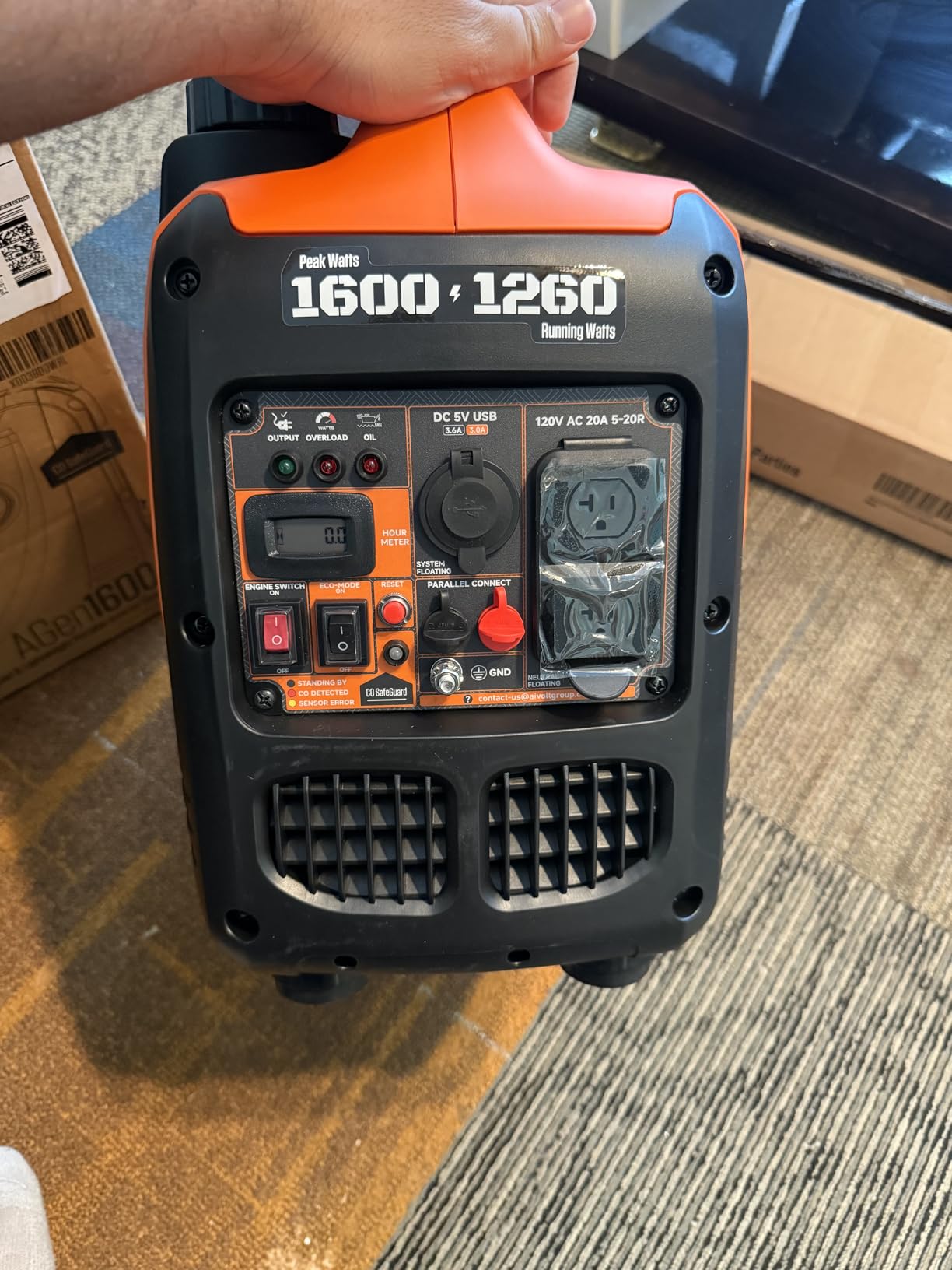 AIVOLT 8000W Dual Fuel Super Quiet Inverter Generator with Electric Start - Gas Propane Powered Portable Generator Upgraded Version for Home Backup, RV, Camping & Travel - 50 State Approved - Customer Photo 1