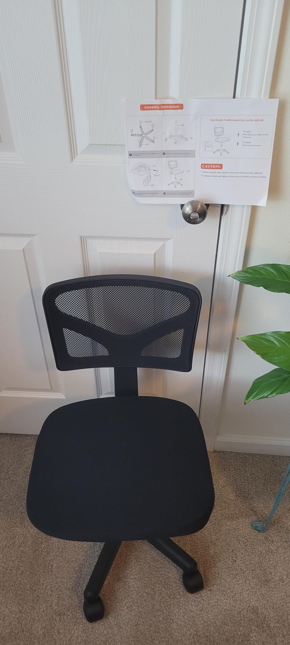 Sweetcrispy Office Computer Desk Chair, Ergonomic Low-Back Mesh Rolling Work Swivel Chairs with Wheels, Armless Comfortable Seat Lumbar Support for Home, Bedroom, Study, Student, Adults, Grey Customer Review Sweetcrispy Office Computer Desk Chair, Ergonomic Low-Back Mesh Rolling Work Swivel Chairs with Wheels, Armless Comfortable Seat Lumbar Support for Home, Bedroom, Study, Student, Adults, Grey - Customer Photo 1