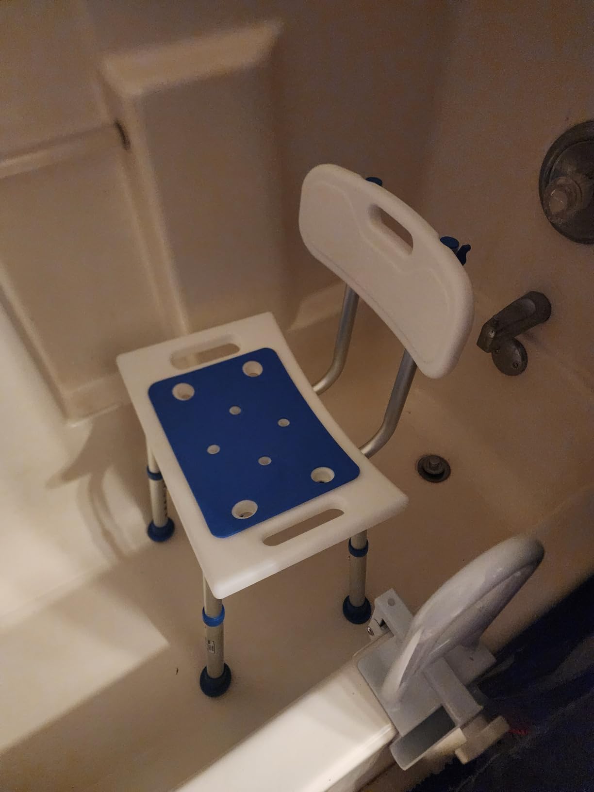 Shower Chair for Inside Shower with Removable Back, 400 lbs Heavy Duty Bath Seat for Bathtub, Safety Bath Stool for Seniors and Disabled Customer Review Shower Chair for Inside Shower with Removable Back, 400 lbs Heavy Duty Bath Seat for Bathtub, Safety Bath Stool for Seniors and Disabled - Customer Photo 1