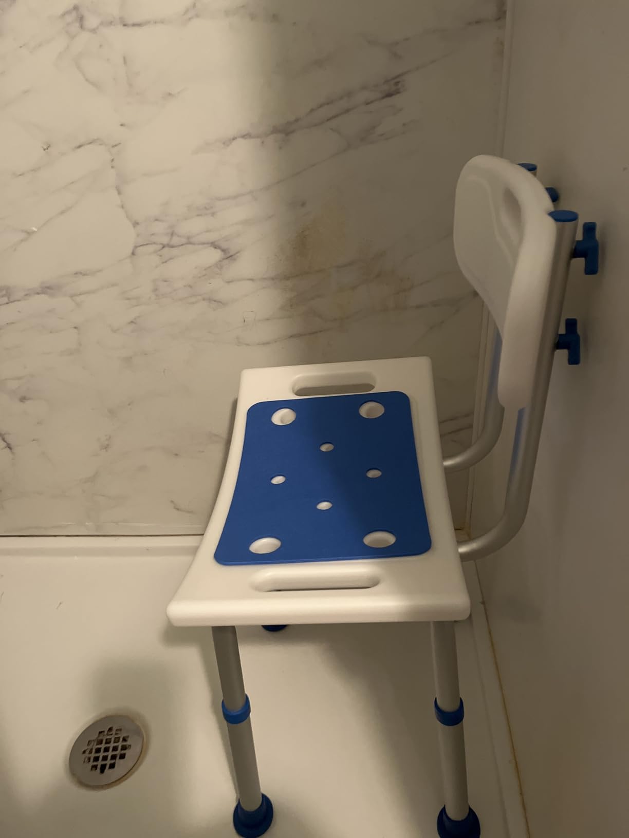 Shower Chair for Inside Shower with Removable Back, 400 lbs Heavy Duty Bath Seat for Bathtub, Safety Bath Stool for Seniors and Disabled Customer Review Shower Chair for Inside Shower with Removable Back, 400 lbs Heavy Duty Bath Seat for Bathtub, Safety Bath Stool for Seniors and Disabled - Customer Photo 2