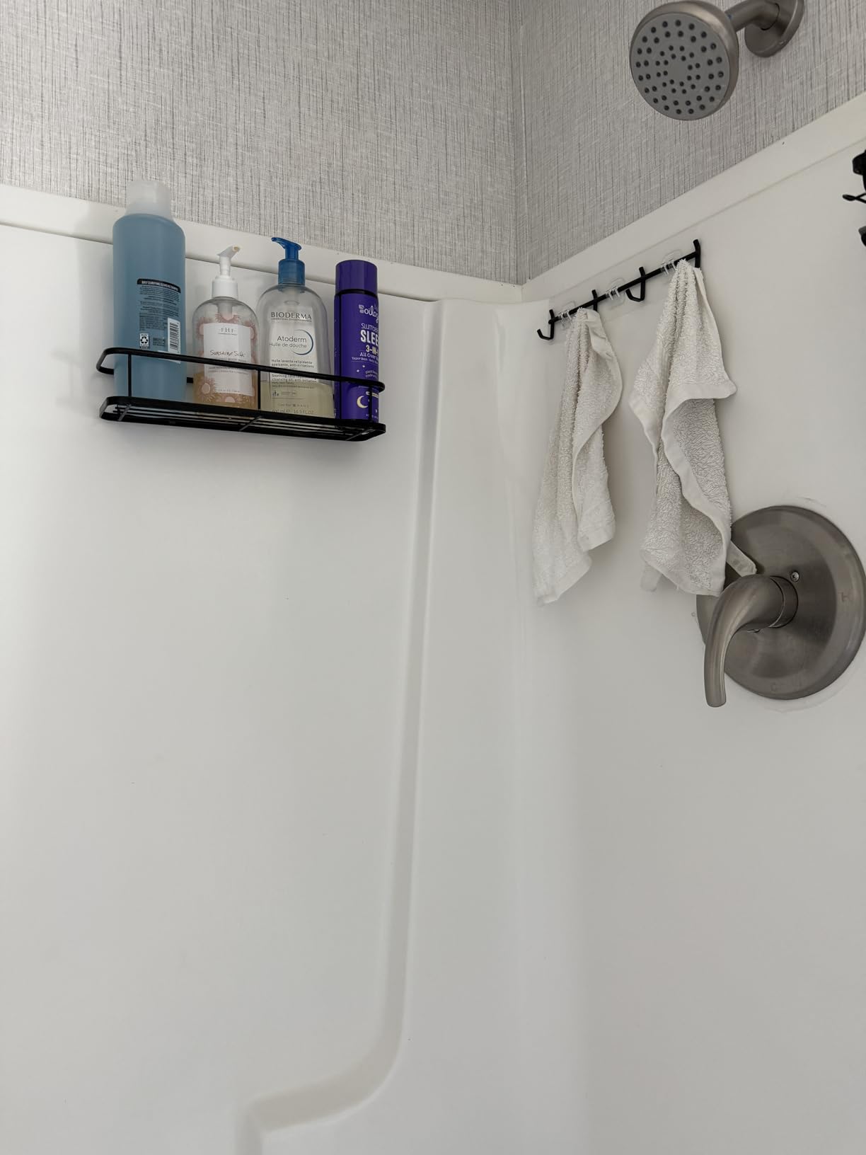 YASONIC Shower Caddy, 100% Rustproof Shelves for Inside Shower, No Drilling Bathroom Organizers and Storage, 6 Pack Large Capacity Bathroom Caddy for Kitchen & Home Decor Customer Review YASONIC Shower Caddy, 100% Rustproof Shelves for Inside Shower, No Drilling Bathroom Organizers and Storage, 6 Pack Large Capacity Bathroom Caddy for Kitchen & Home Decor - Customer Photo 2