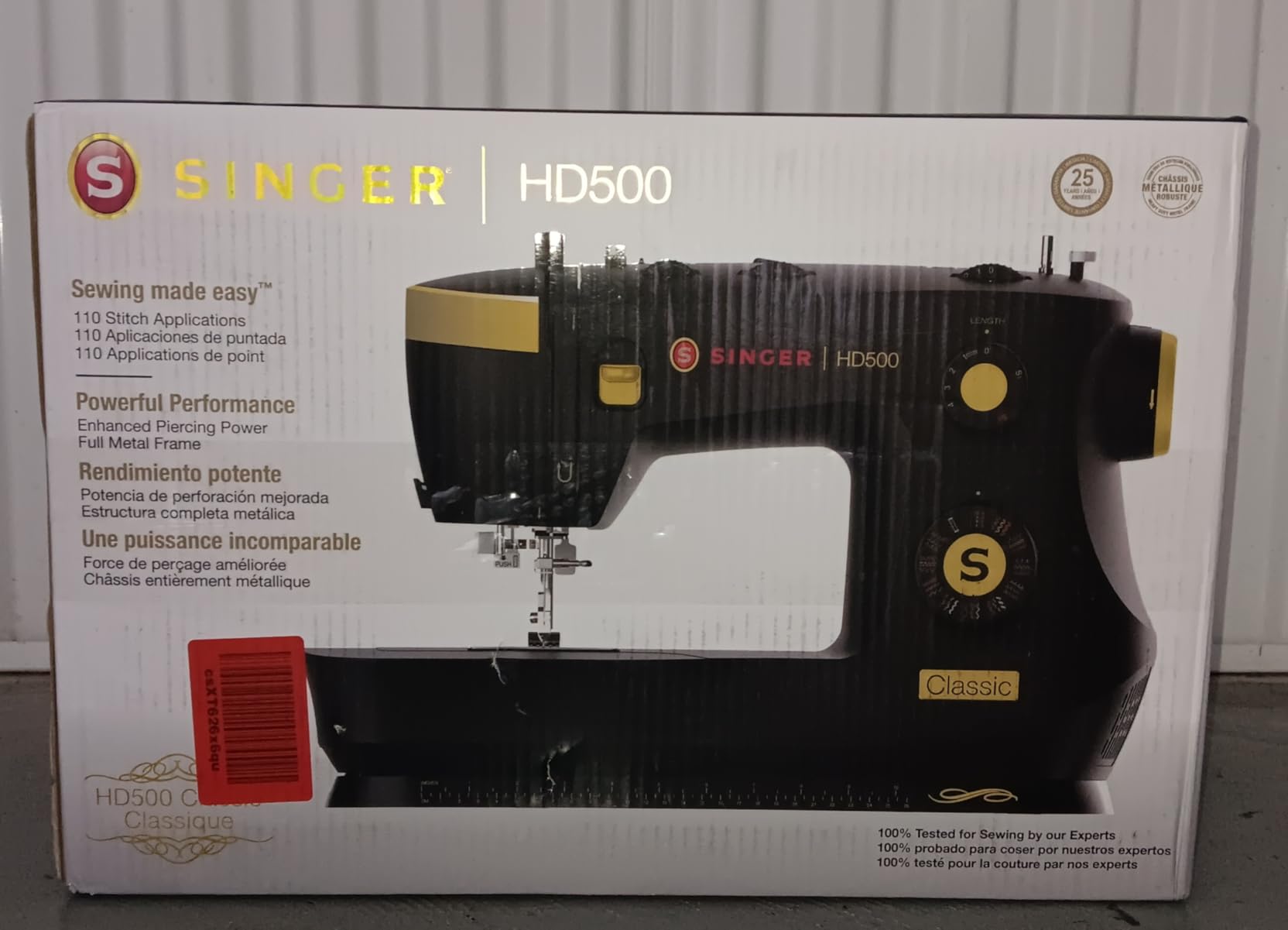 SINGER Heavy Duty 500 Classic Sewing Machine with Accessory Kit | Strong Motor with Enhanced Piercing Power, 23 Built-In Stitches, Full Metal frame, 1-step Buttonhole & LED Light Customer Review SINGER Heavy Duty 500 Classic Sewing Machine with Accessory Kit | Strong Motor with Enhanced Piercing Power, 23 Built-In Stitches, Full Metal frame, 1-step Buttonhole & LED Light - Customer Photo 3