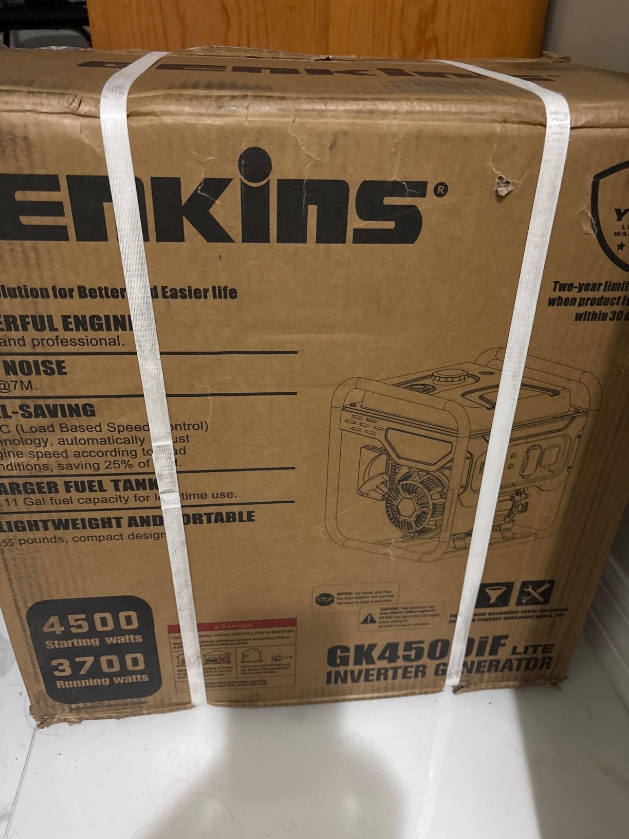4500 Watt Open Frame Inverter Generator 30 Amp Pure Sine Wave Noise Reduced 50% 55lbs EPA complied Gas Powered Customer Review 4500 Watt Open Frame Inverter Generator 30 Amp Pure Sine Wave Noise Reduced 50% 55lbs EPA complied Gas Powered - Customer Photo 1