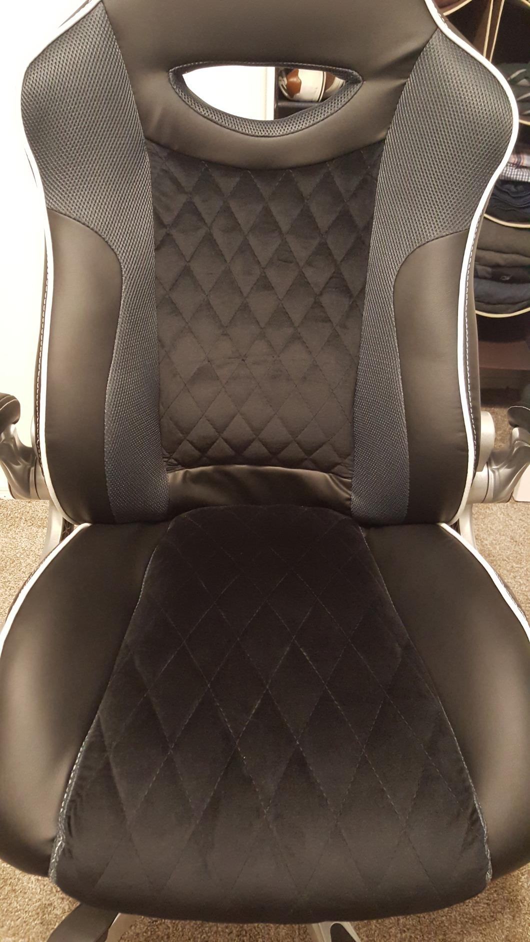 Nouhaus Ergonomic Office Chair Premium Microfiber Leather Adjustable Lumbar Support & Armrests, High Back Comfy Desk Gaming Chairs Executive Computer Swivel Chair Tilt Function(Posture,Taupe) Customer Review Nouhaus Ergonomic Office Chair Premium Microfiber Leather Adjustable Lumbar Support & Armrests, High Back Comfy Desk Gaming Chairs Executive Computer Swivel Chair Tilt Function(Posture,Taupe) - Customer Photo 1