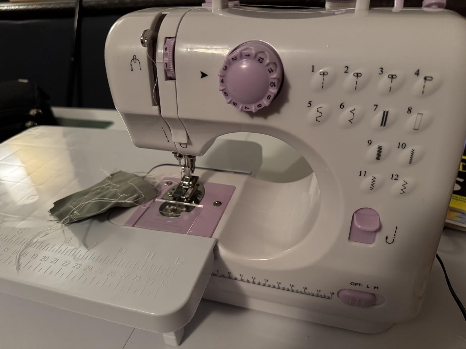 Sewing Machine for Beginners and Kids with Extension Table,Portable Mini Sewing Machines with 12 Built-in Stitch Patterns,2 Speed Foot Pedal,Sewing Supplies Set Customer Review Sewing Machine for Beginners and Kids with Extension Table,Portable Mini Sewing Machines with 12 Built-in Stitch Patterns,2 Speed Foot Pedal,Sewing Supplies Set - Customer Photo 2