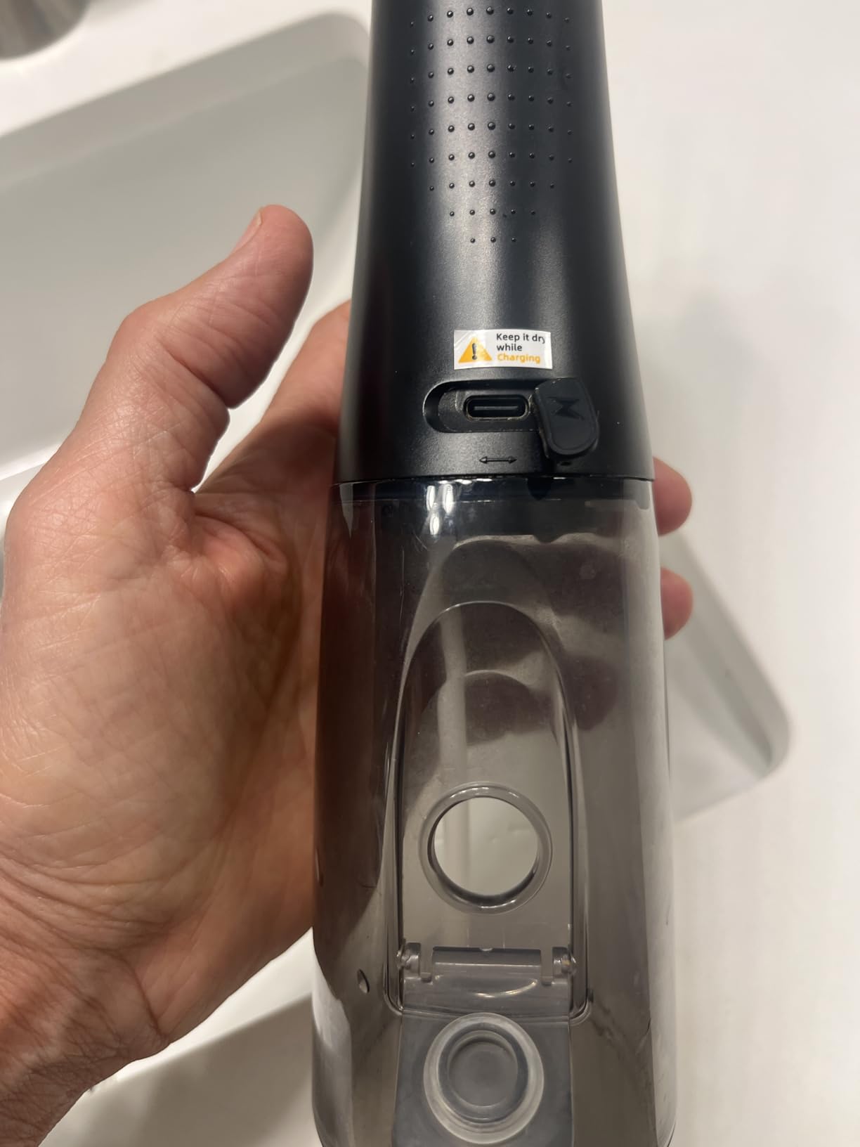 Onlyone Water Dental Flosser, 300ML Portable Oral Irrigator for Teeth, 4 Modes and 5 Jet Tips,Rechargeable Irrigation Cleaner,Electric Flossing Machine Power Flossers & Irrigator Accessories Black Customer Review Onlyone Water Dental Flosser, 300ML Portable Oral Irrigator for Teeth, 4 Modes and 5 Jet Tips,Rechargeable Irrigation Cleaner,Electric Flossing Machine Power Flossers & Irrigator Accessories Black - Customer Photo 1