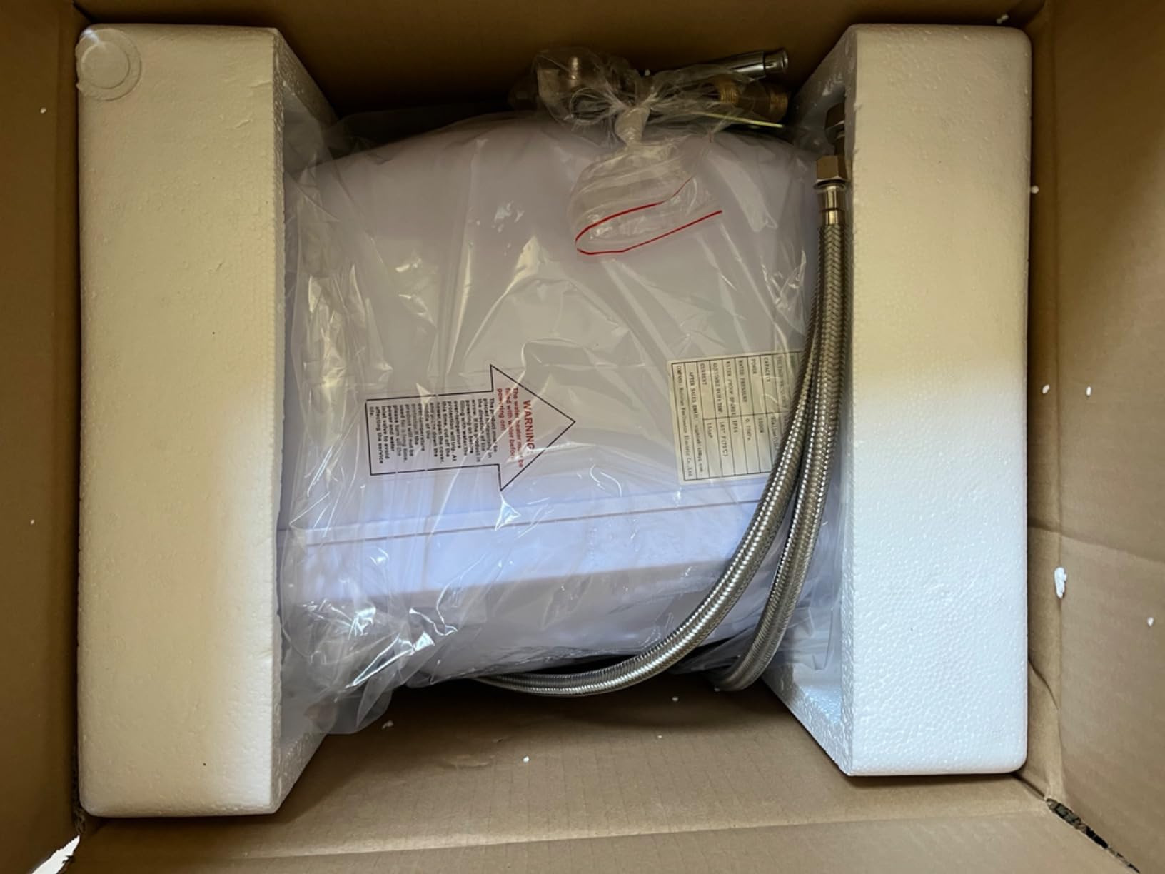 Electric Tank Water Heater-8 Gallon Under Sink Instant Hot Water for RV, Camper, Kitchen, Food Truck, 120V 1500W, Wall or Floor Mounted Customer Review Electric Tank Water Heater-8 Gallon Under Sink Instant Hot Water for RV, Camper, Kitchen, Food Truck, 120V 1500W, Wall or Floor Mounted - Customer Photo 1
